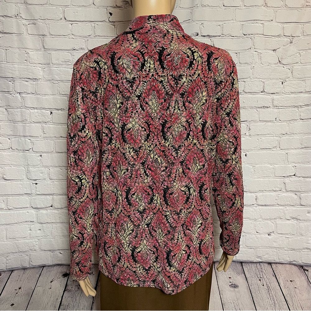 JM Collection JM Collection Layered Cardigan With Attached Top Size M Pet Size M / US 6-8 / IT 42-44 - 8 Thumbnail