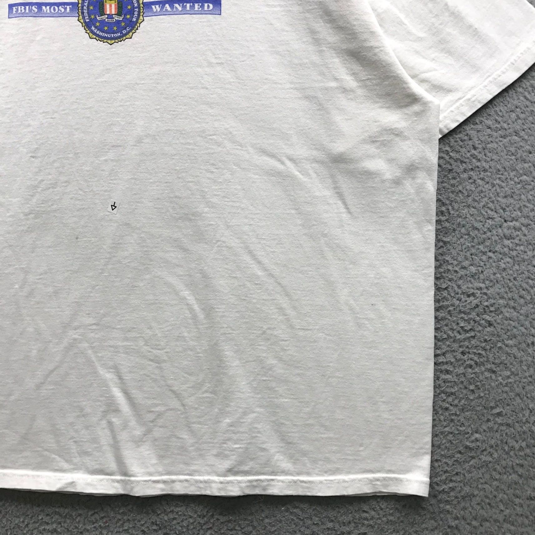 Vintage VINTAGE 90s FBI Most Wanted Scarface AI Capone Mugshot T-Shirt Men XXL Short Sleeve White Graphic Tee RARE Size US XXL / EU 58 / 5 - 6 Thumbnail