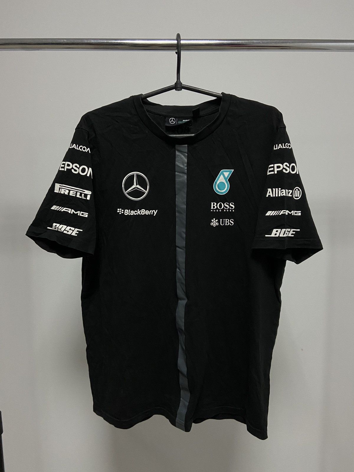 Mercedes-Benz × Vintage Mercedes Benz Racing t shirt Big Logo petronas Size US M / EU 48-50 / 2 - 1 Thumbnail