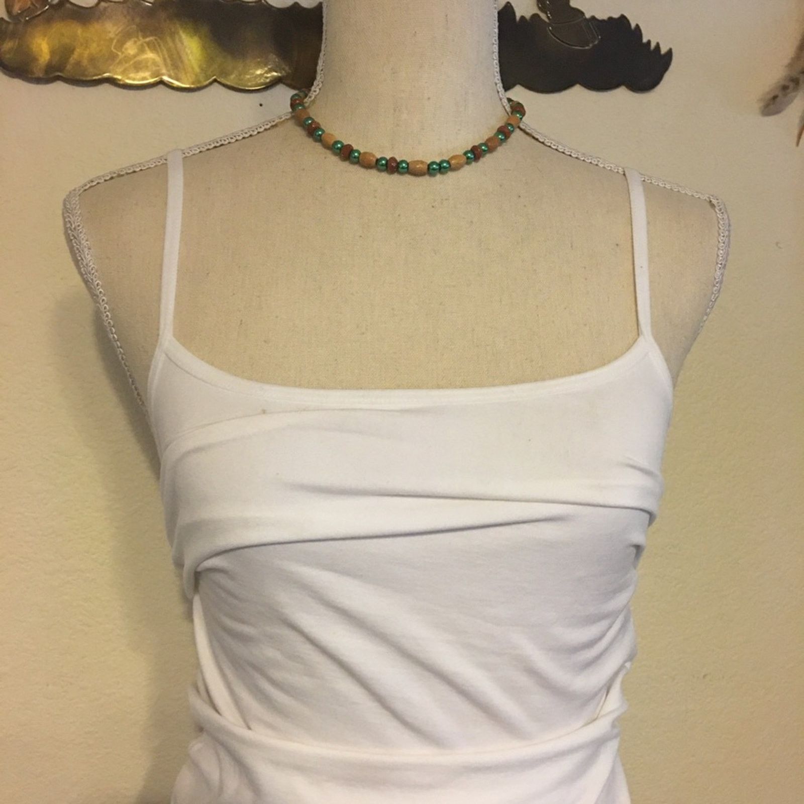 Jewelry Artisan wood and glass bead choker necklace Size ONE SIZE - 3 Thumbnail