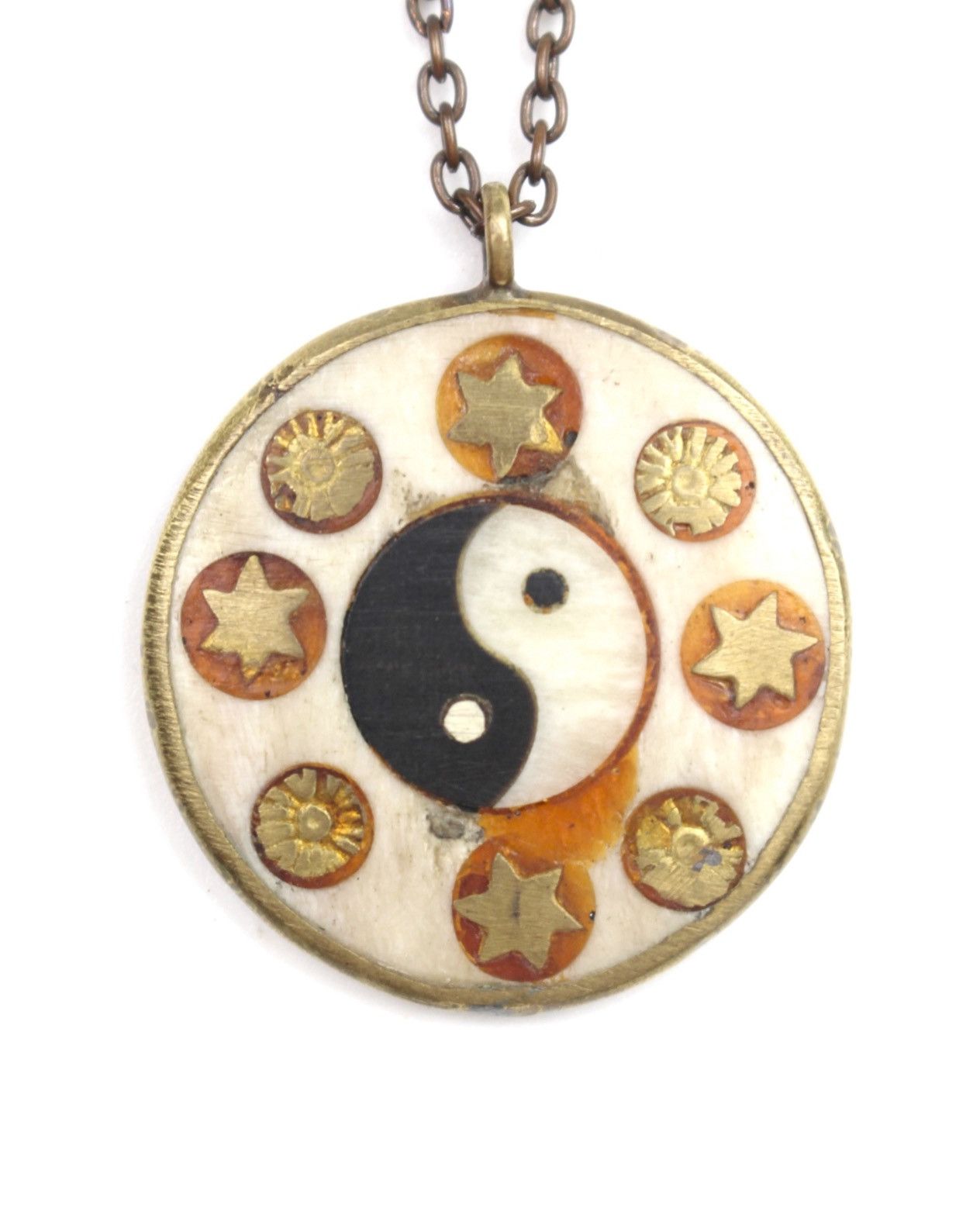 Hysteric Glamour 2000S YIN YANG & TIBETAN SUN REVERSIBLE PENDANT NECKLACE Size ONE SIZE - 1 Thumbnail