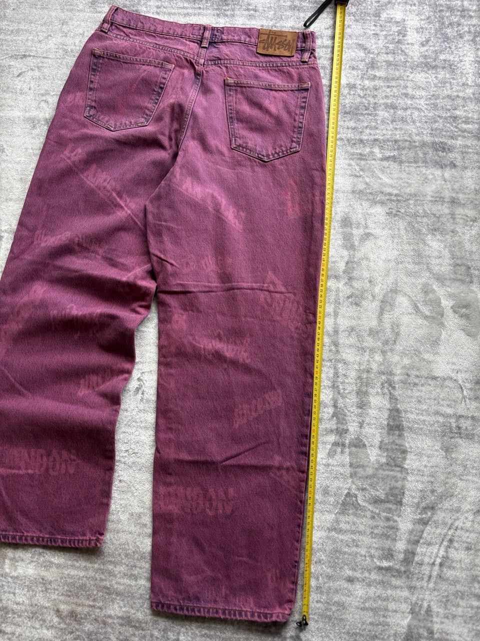 Stussy Stussy Worldwide Big Ol Jeans Magenta Purple sz 32 Size US 32 / EU 48 - 10 Thumbnail