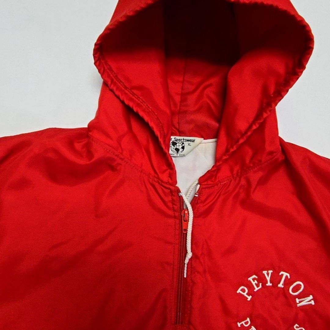 Vintage Vintage Leader Sportswear Peyton Panthers Red XL Windbreaker Size US XL / EU 56 / 4 - 5 Thumbnail