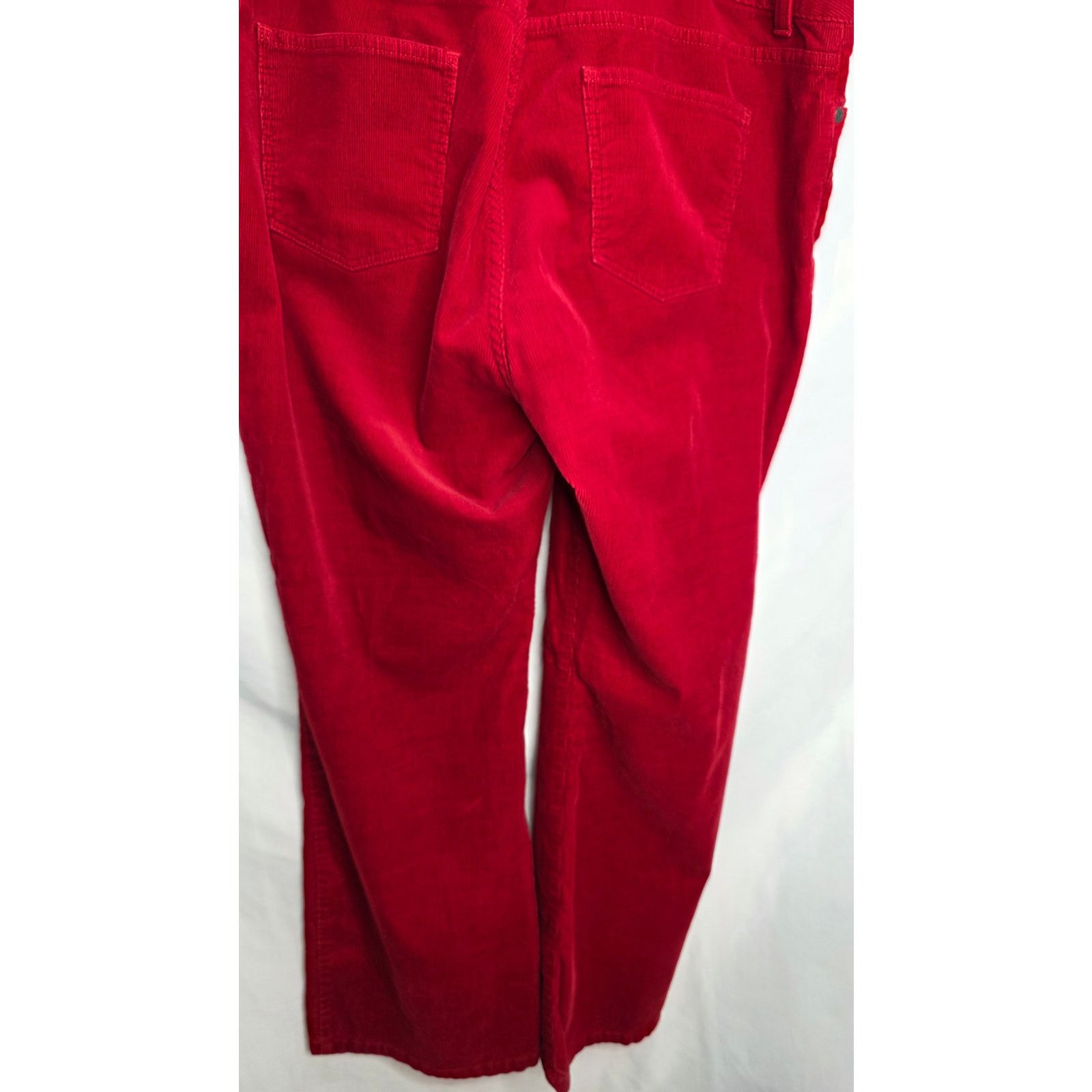 Other Talbots Red Classic Wide Leg Curvy Corduroy Women's Pants Size 35" - 11 Thumbnail
