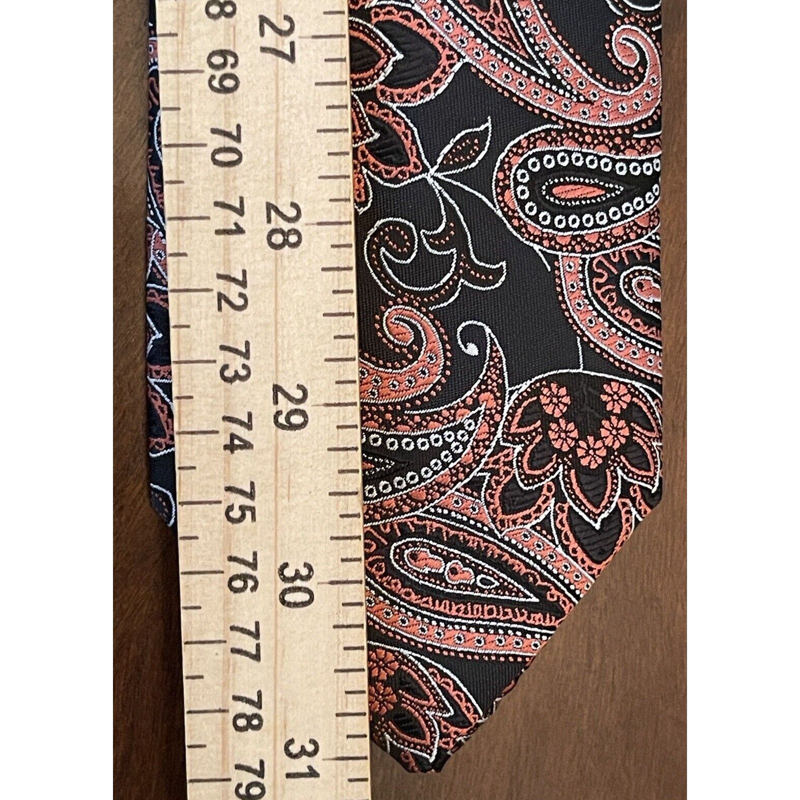 Other Ziggurat Orange Black Hand Made 100% Polyester Made In China Size ONE SIZE - 5 Thumbnail