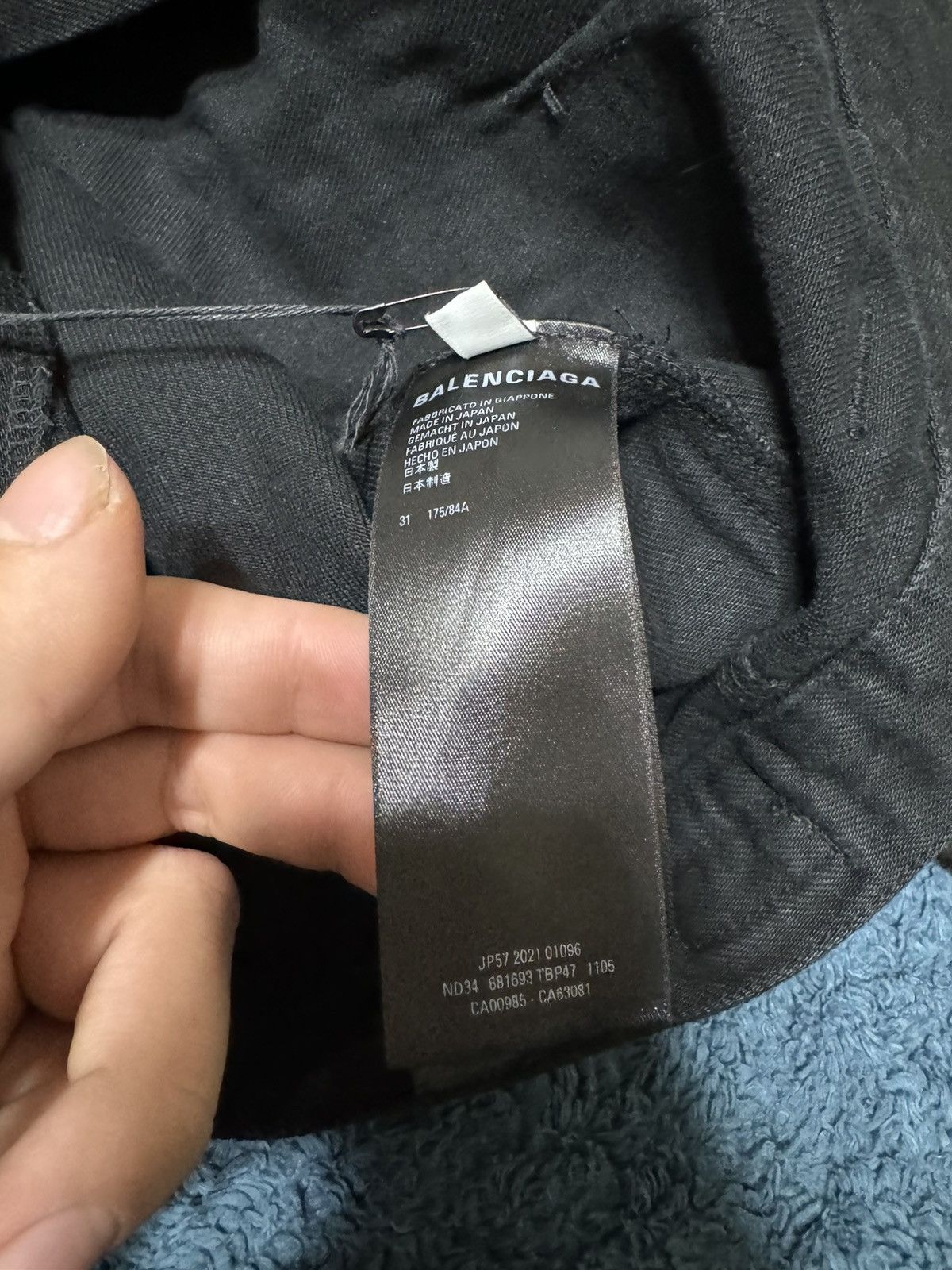 Balenciaga Balenciaga SS22 Black Raver Jeans Size US 31 - 11 Thumbnail