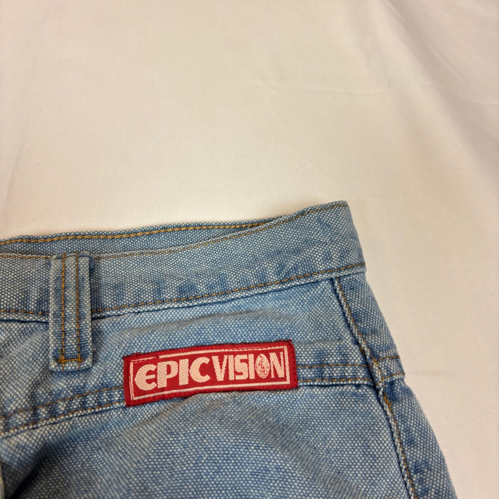 Vintage Vintage Epic Vision Wide Leg Jeans Men's 33x30 Baggy Rave Size US 33 - 3 Thumbnail