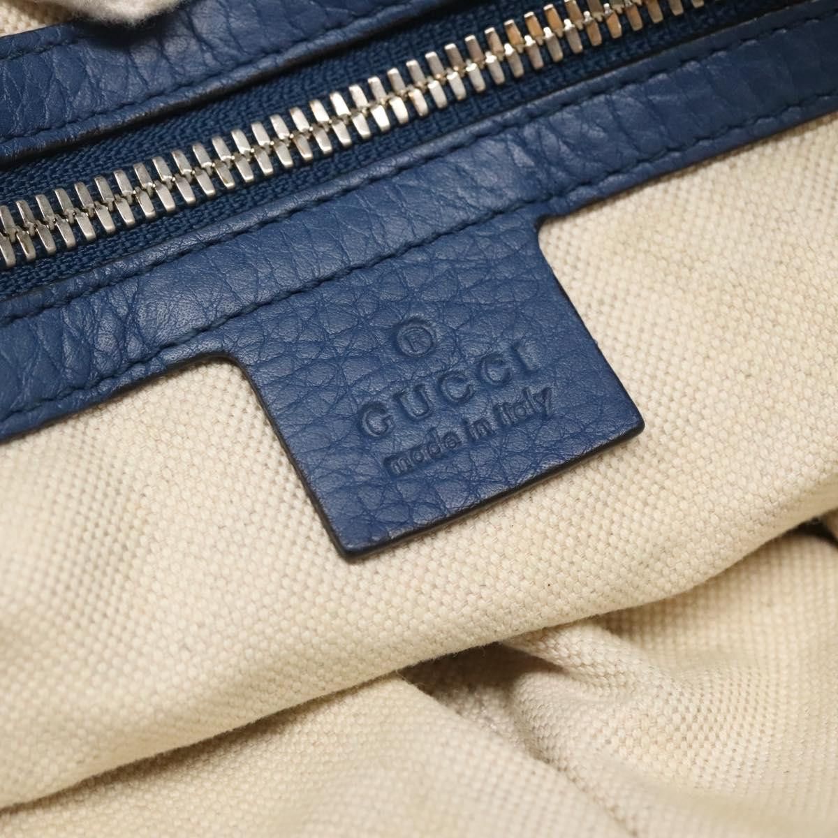 Gucci GUCCI Shoulder Bag Leather Blue Silver Size ONE SIZE - 15 Thumbnail