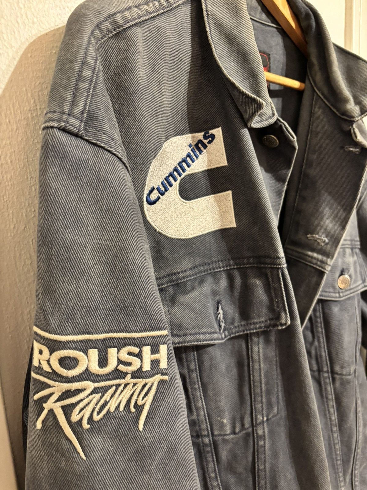 JH Design Denim Racing Jacket Size US XL / EU 56 / 4 - 3 Thumbnail