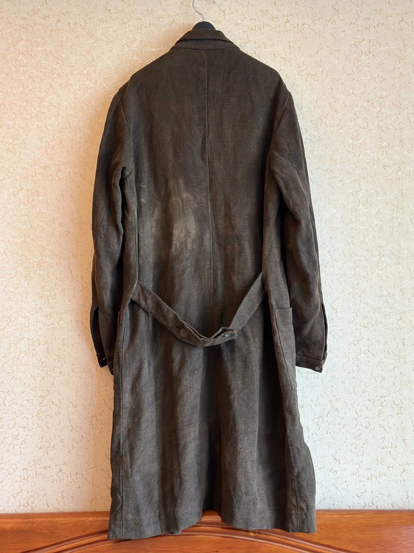 Biek Verstappen Biek Verstappen 00s Handdyed Linen Long Jacket XS 9/10 Size US XS / EU 42 / 0 - 3 Thumbnail