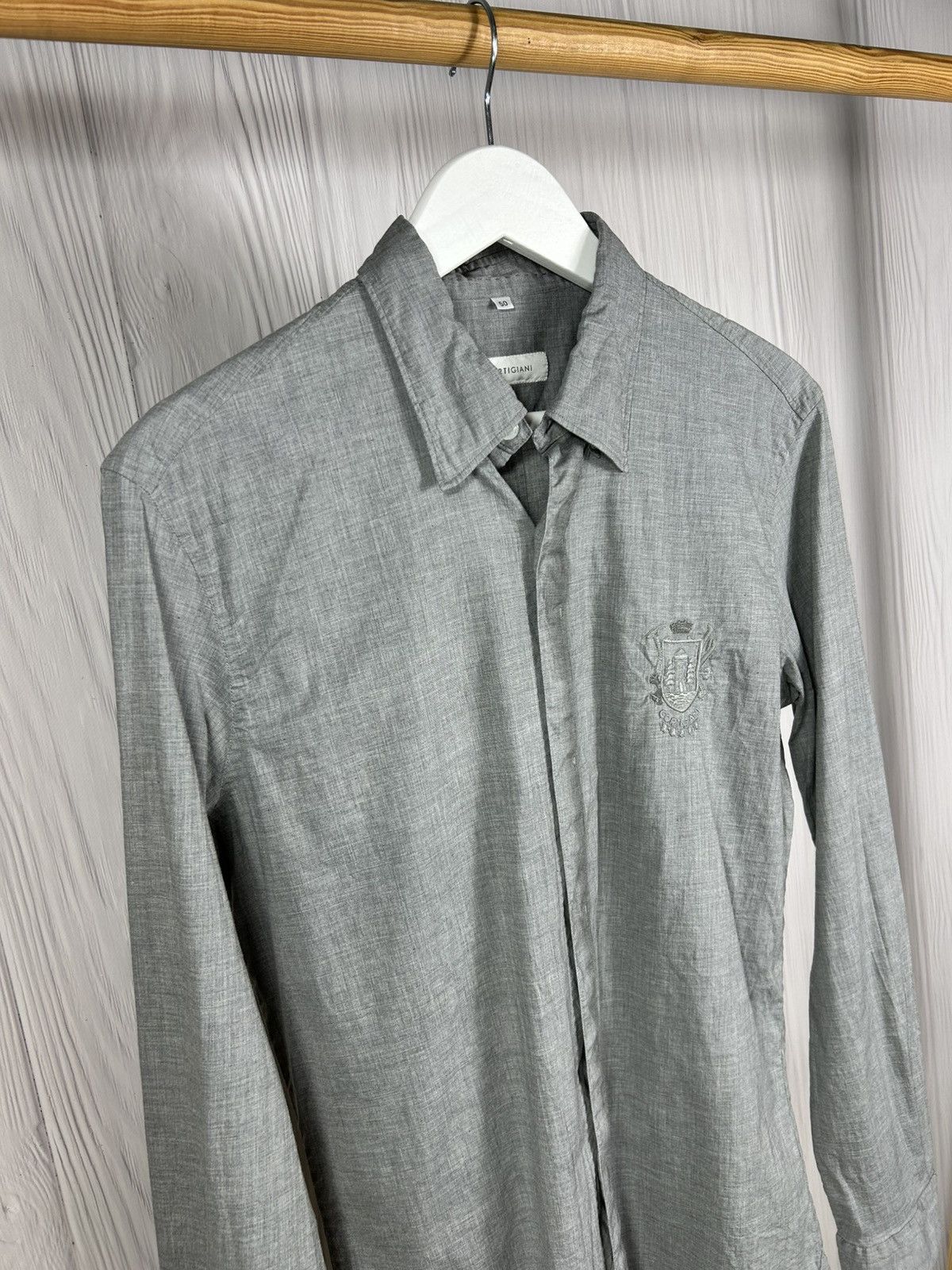 Cortigiani Rare Cortigiani Shirt Embroidered Logo Size 50 Italian Size US M / EU 48-50 / 2 - 3 Thumbnail