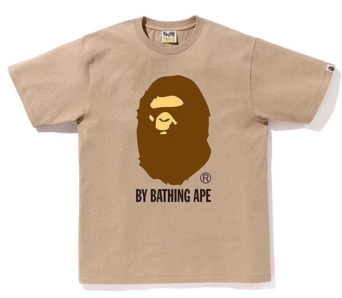 image of Bape By Bathing Ape Tee in Beige, Men's (Size XL)