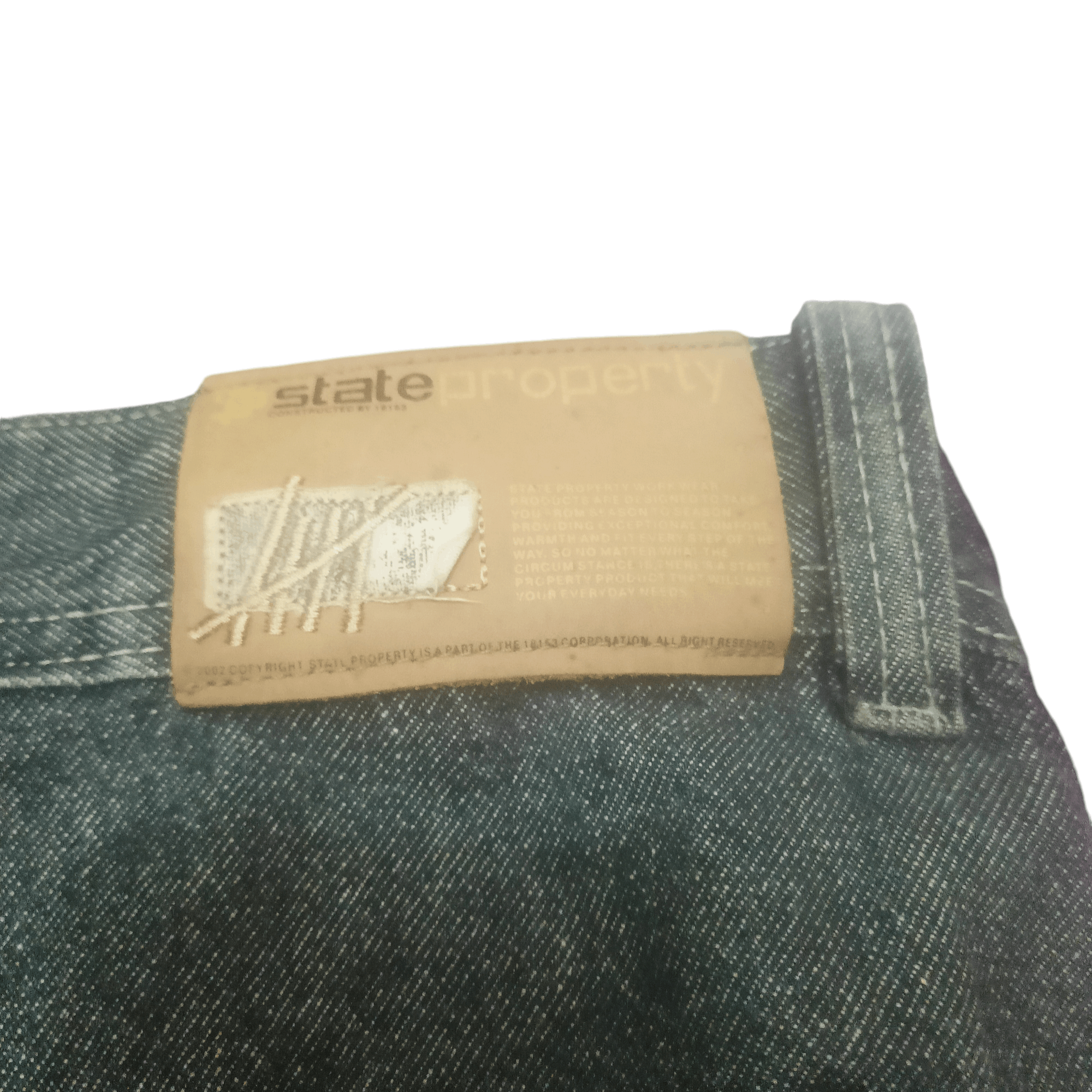 Japanese Brand Distressed State property work wear baggy style Jnco Size US 31 - 17 Thumbnail