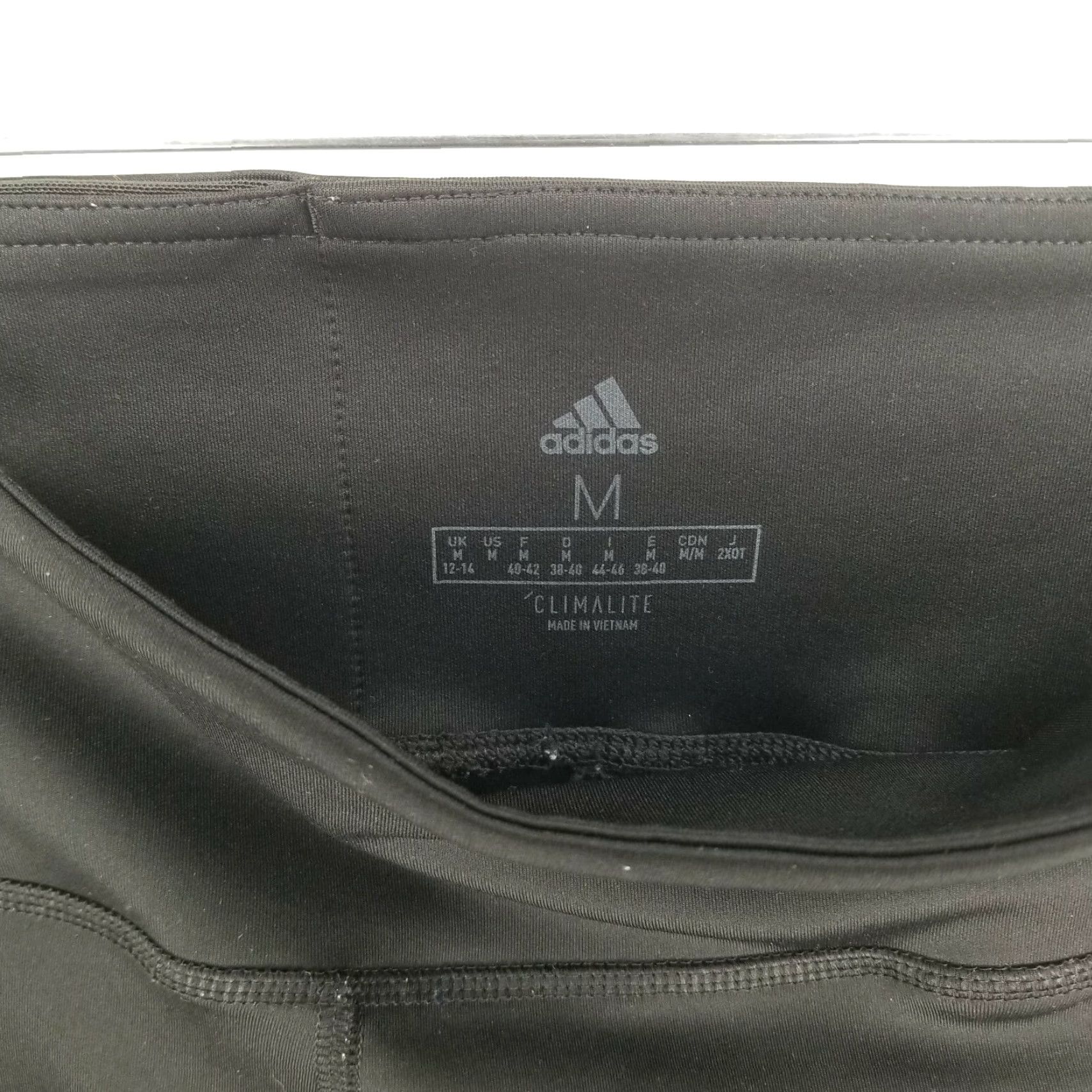 Adidas ADIDAS Leggings Activewear Climalite Women Size M Black Capri Womens Size 32" / US 10 / IT 46 - 3 Thumbnail