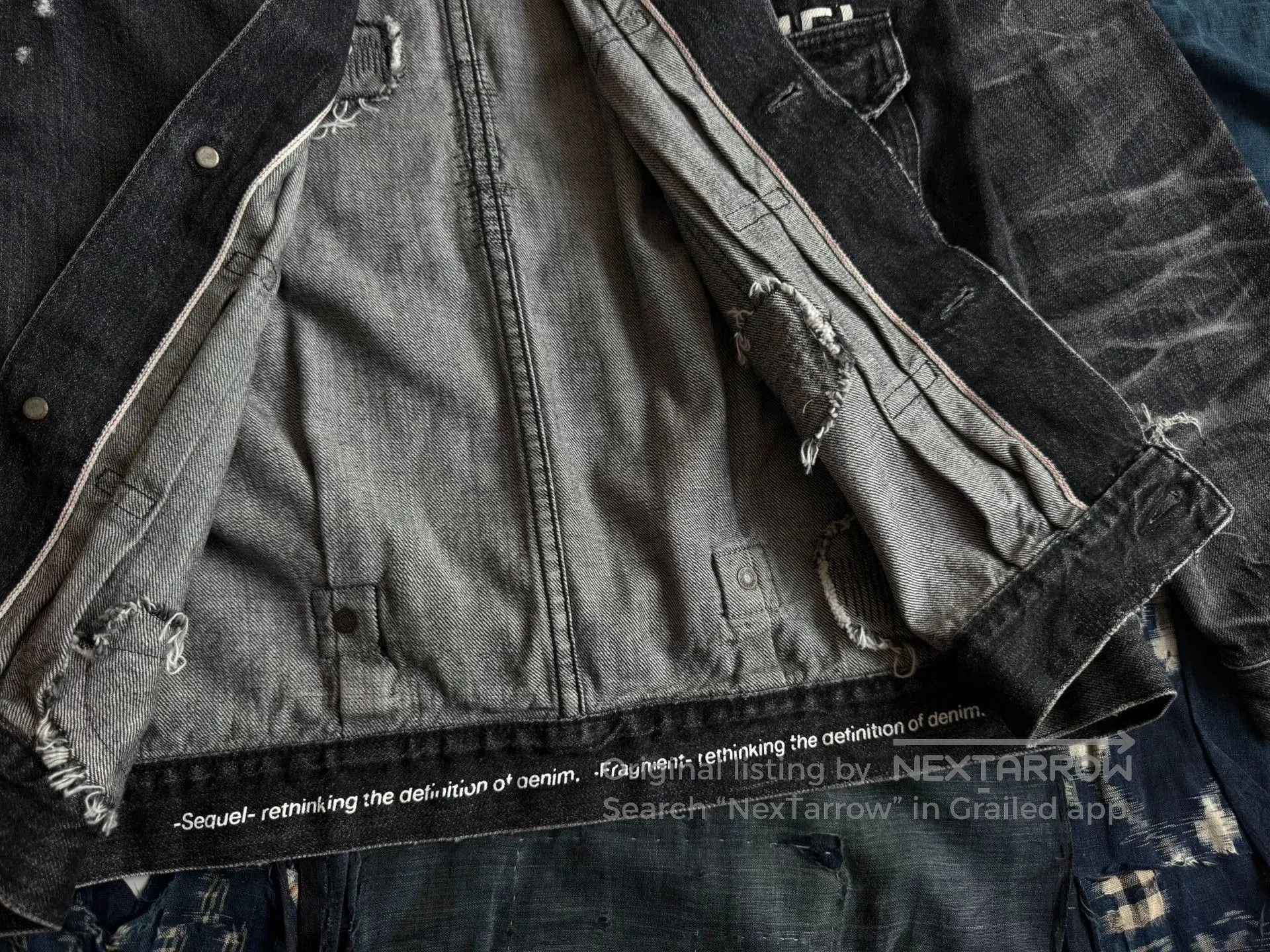 Hiroshi Fujiwara Fragment Sequel Denim Jacket by Hiroshi Fujiwara. Size US M / EU 48-50 / 2 - 8 Thumbnail