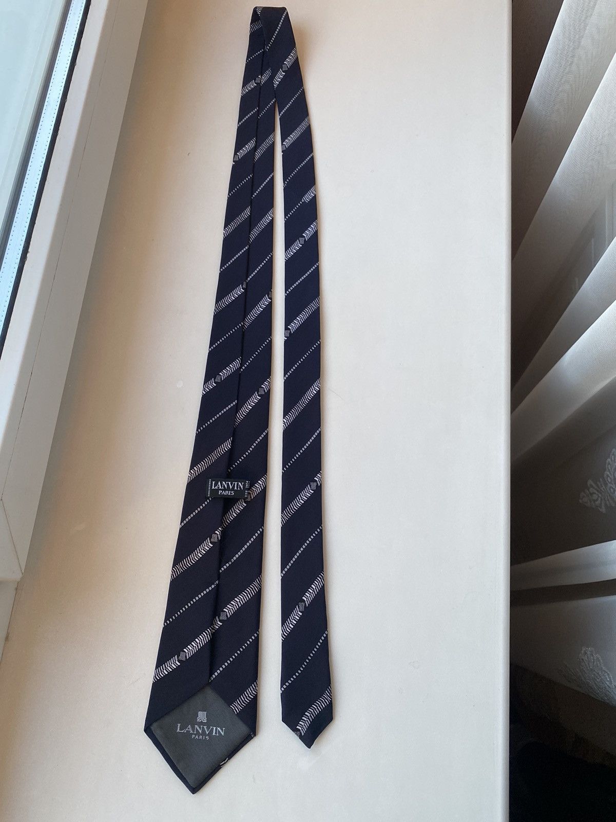 Lanvin 🔥 Vintage Lanvin Luxury Pattern Tie Size ONE SIZE - 15 Thumbnail