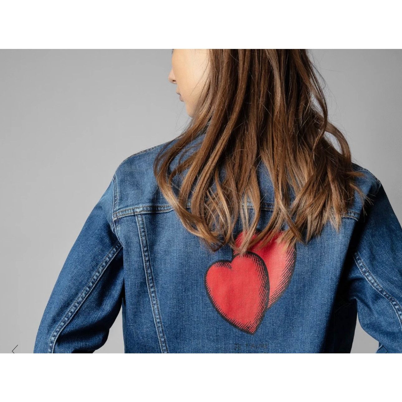 Zadig & Voltaire Zadig & Voltaire Kase Denim Heart Jacket in Dark Blue Small Size S / US 4 / IT 40 - 6 Thumbnail
