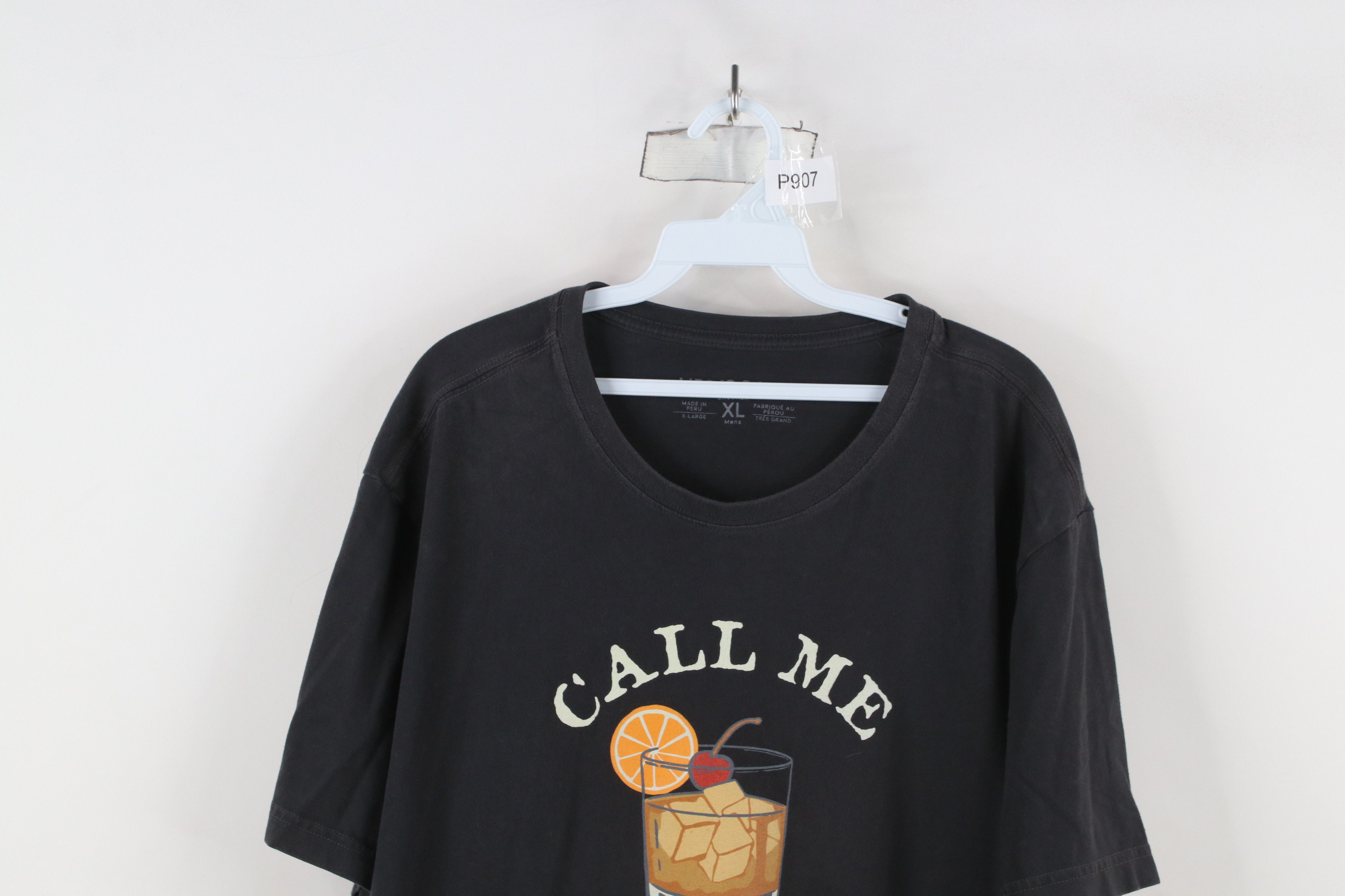 Life is Good × Vintage Life Is Good Crusher Call Me Old Fashioned T-Shirt Dark Gray Size US XL / EU 56 / 4 - 2 Thumbnail