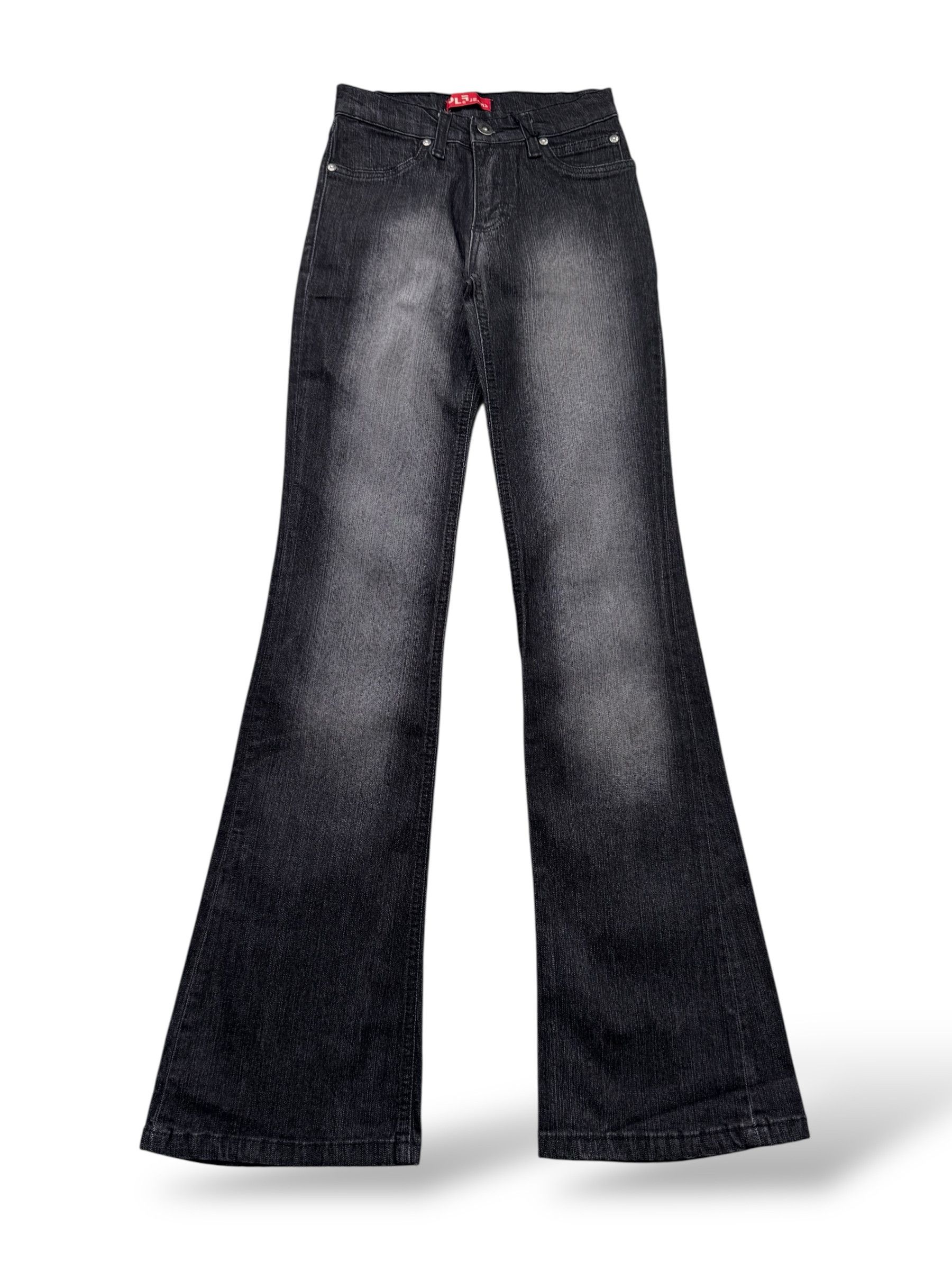 Japanese Brand Vintage Faded Flare Jeans W448(V9) Size 24" / US 00 / IT 34 - 1 Thumbnail