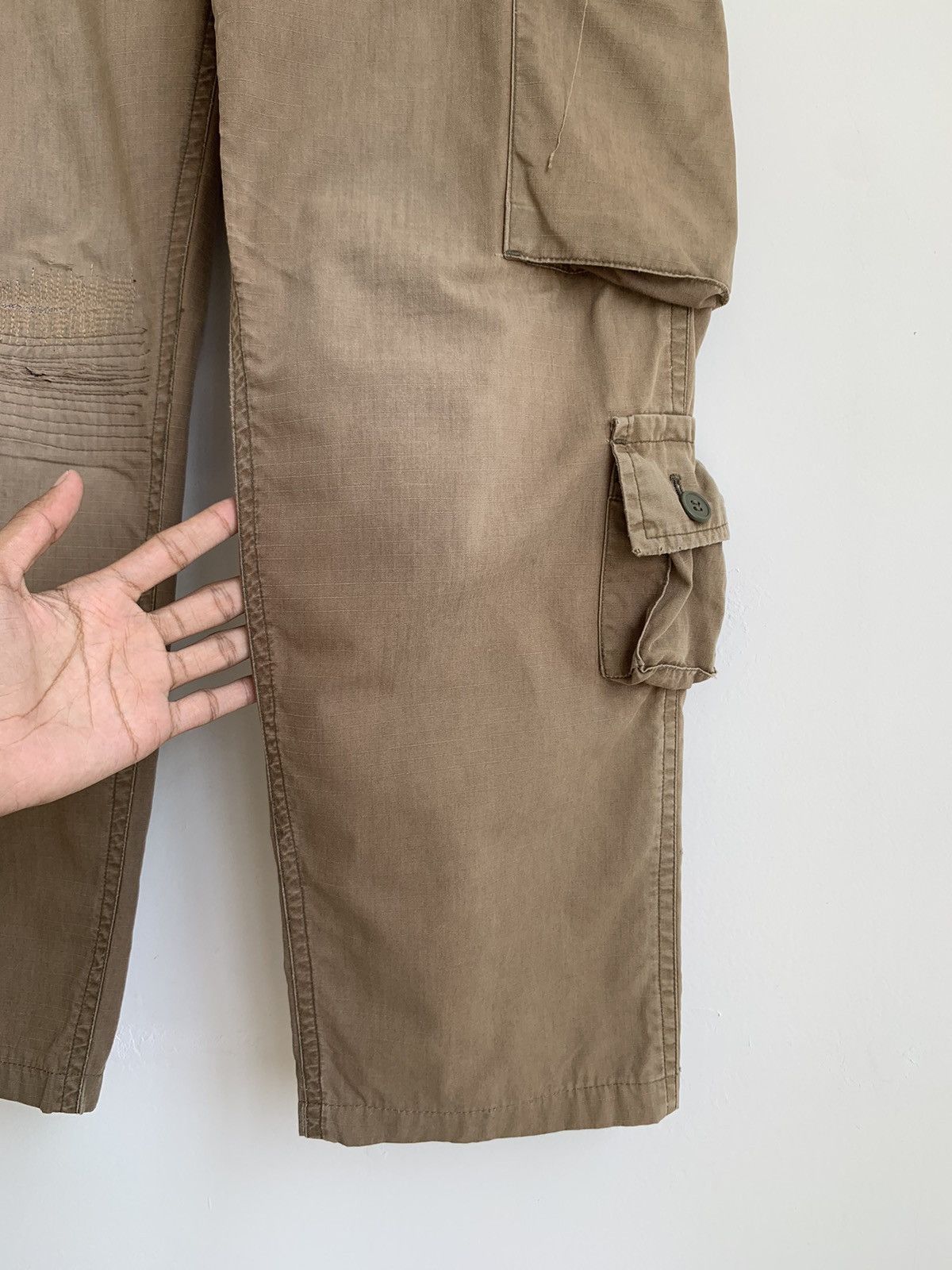 Bape Vintage A Bathing Ape Bape Distressed Cargo Pant Size US 30 / EU 46 - 10 Thumbnail