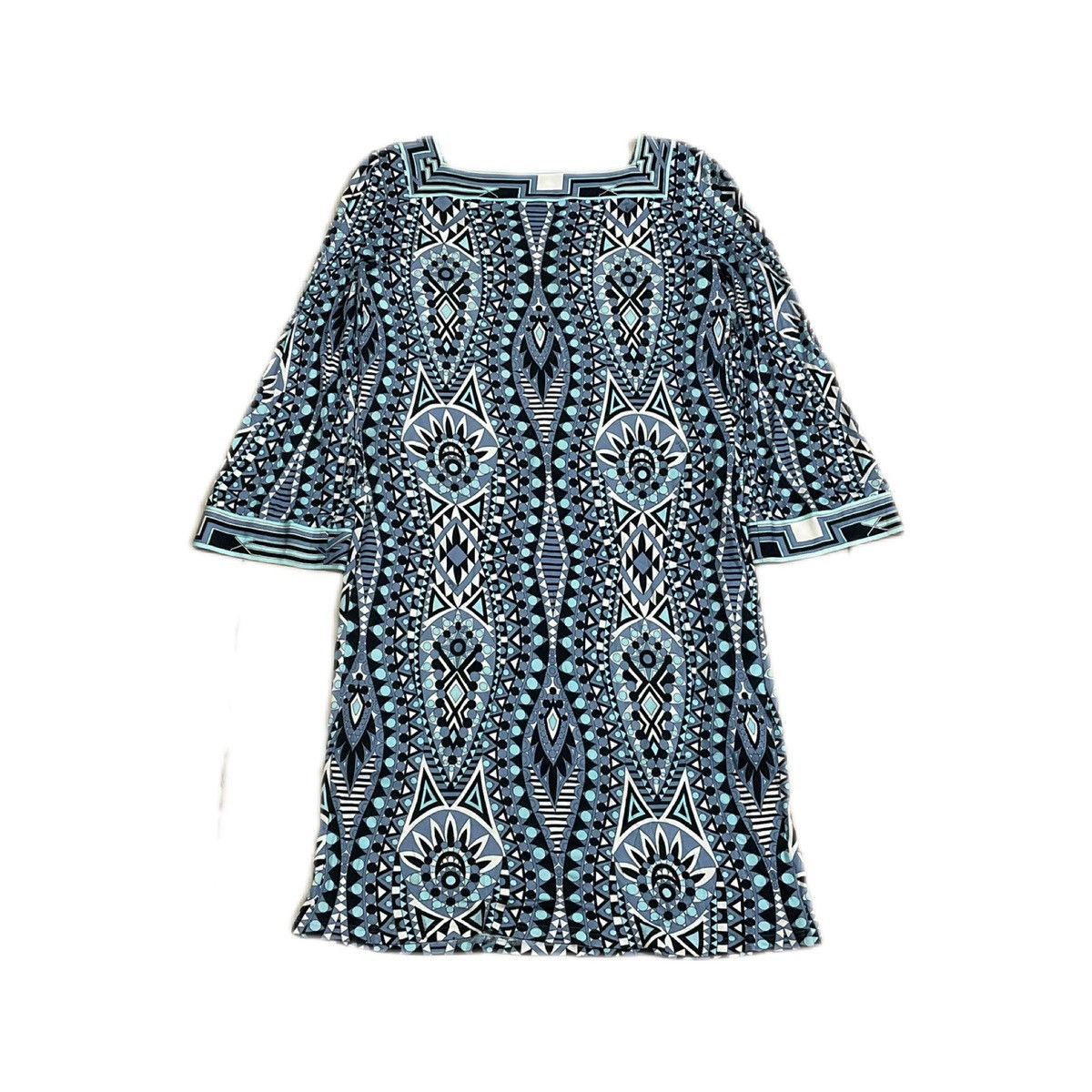 Designer × Emilio Pucci 🔥Rare Vintage Emilio Pucci Iconic Dress Abstract Blue Print Size S / US 4 / IT 40 - 5 Thumbnail