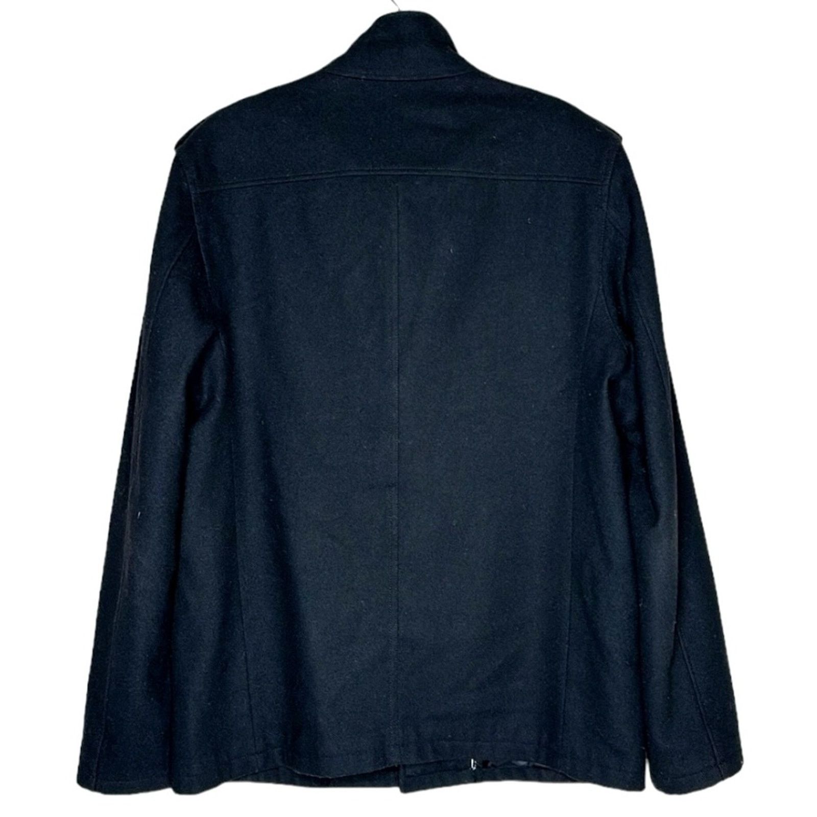 Ben Sherman Ben Sherman Wool Military Style Pea Coat Dark Gray (Black) L Size US L / EU 52-54 / 3 - 2 Thumbnail