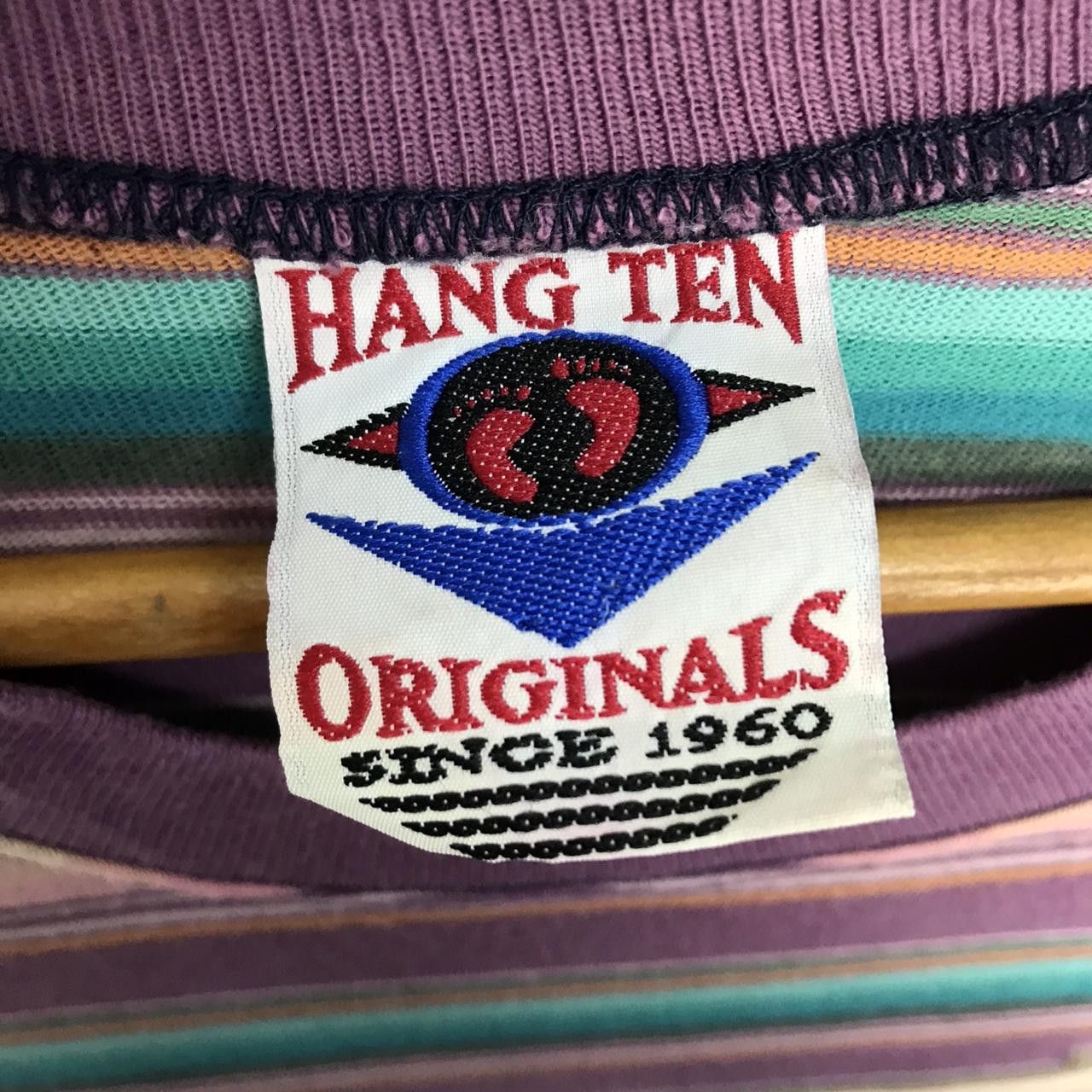 Hang Ten Vintage HANG TEN Originals Striped Tee Size L Size US L / EU 52-54 / 3 - 4 Thumbnail