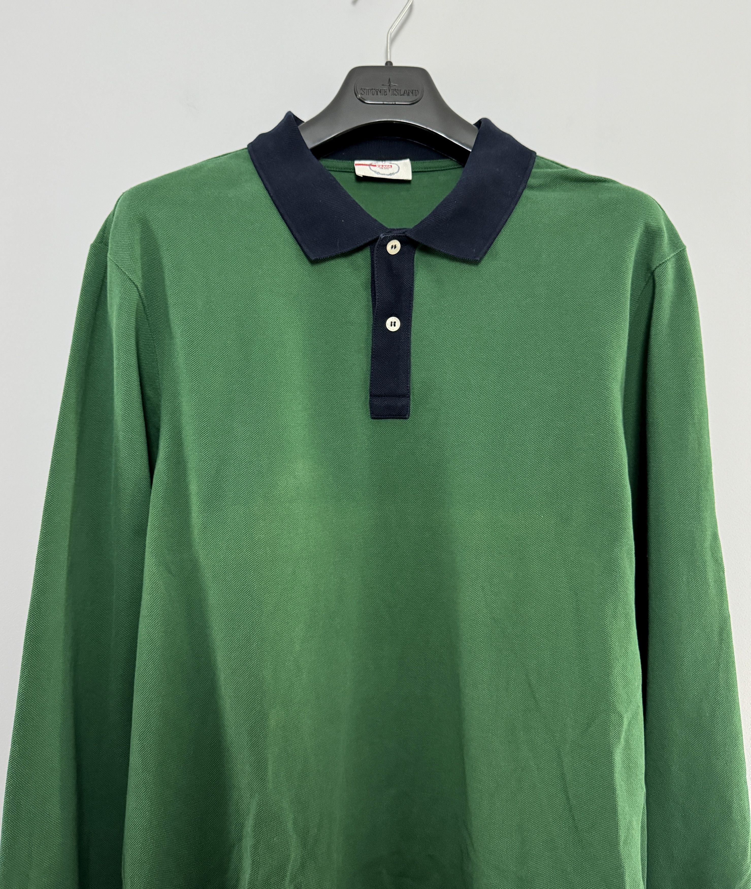 Prada Prada Milano Polo Shirt Long Sleeve Small Logo Green Size L Size US L / EU 52-54 / 3 - 2 Thumbnail