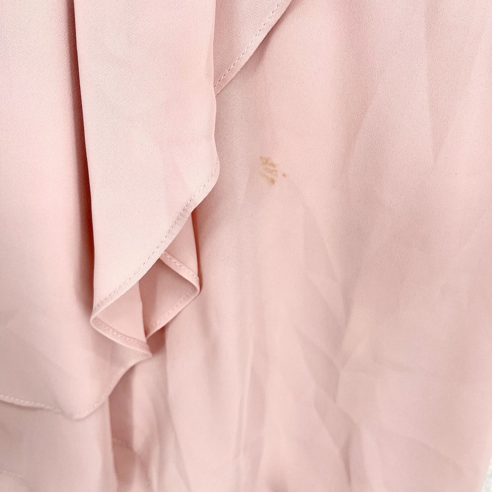 Amanda Uprichard Amanda Uprichard High-Neck Tie Back Asymmetrical Ruffle Top Size S / US 4 / IT 40 - 4 Thumbnail