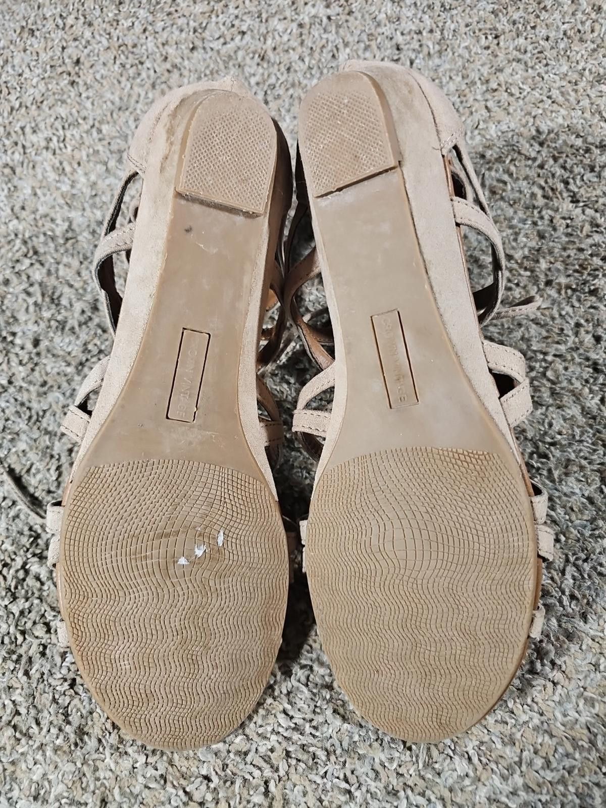 Other Crown Vtg Lace-up Zipper Back Gladiator Sandals Women 10M Size US 10 / IT 40 - 6 Thumbnail