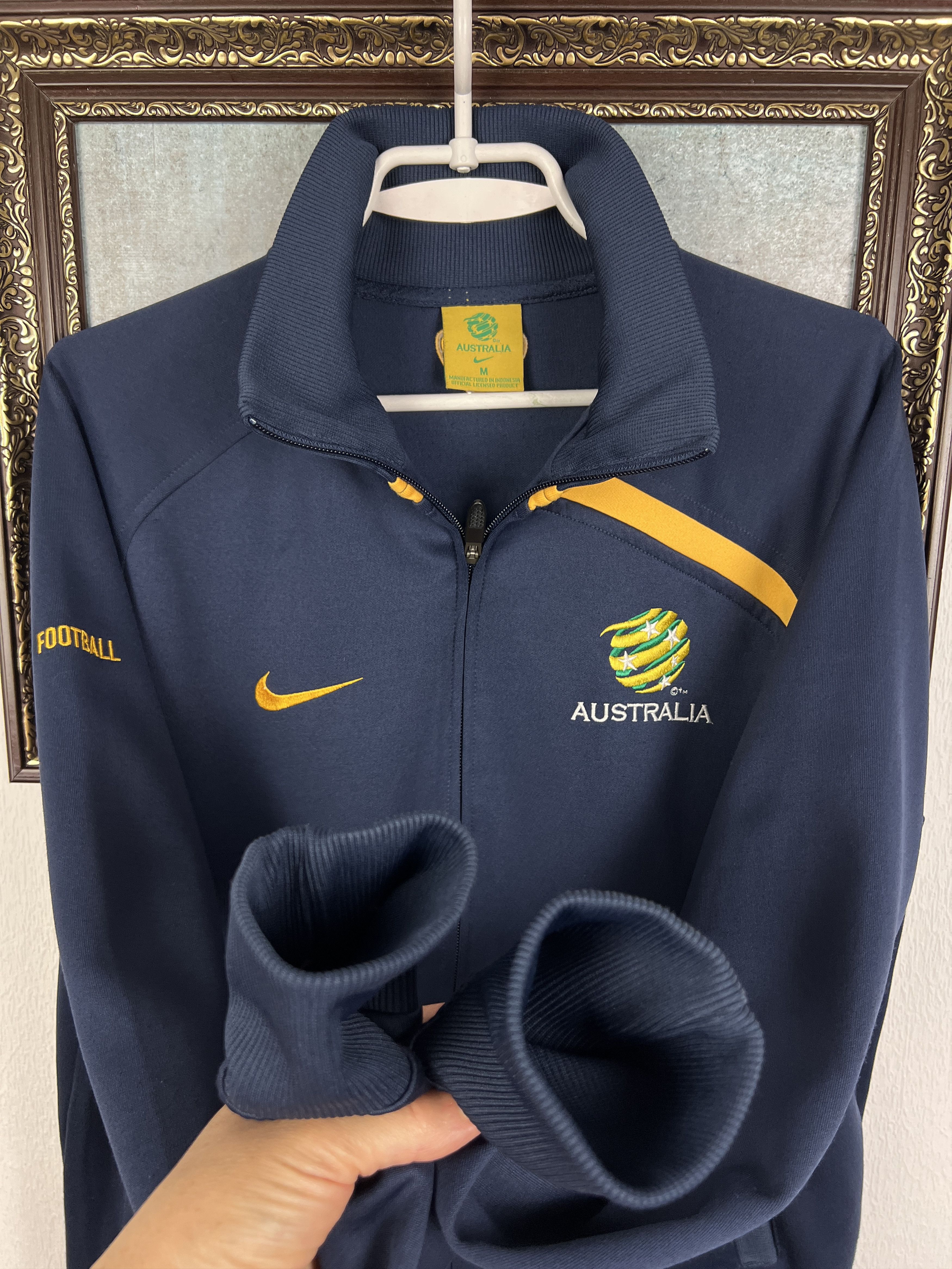 Nike Australia Football Jacket Soccer Track Top National Team Zip Size US M / EU 48-50 / 2 - 7 Thumbnail