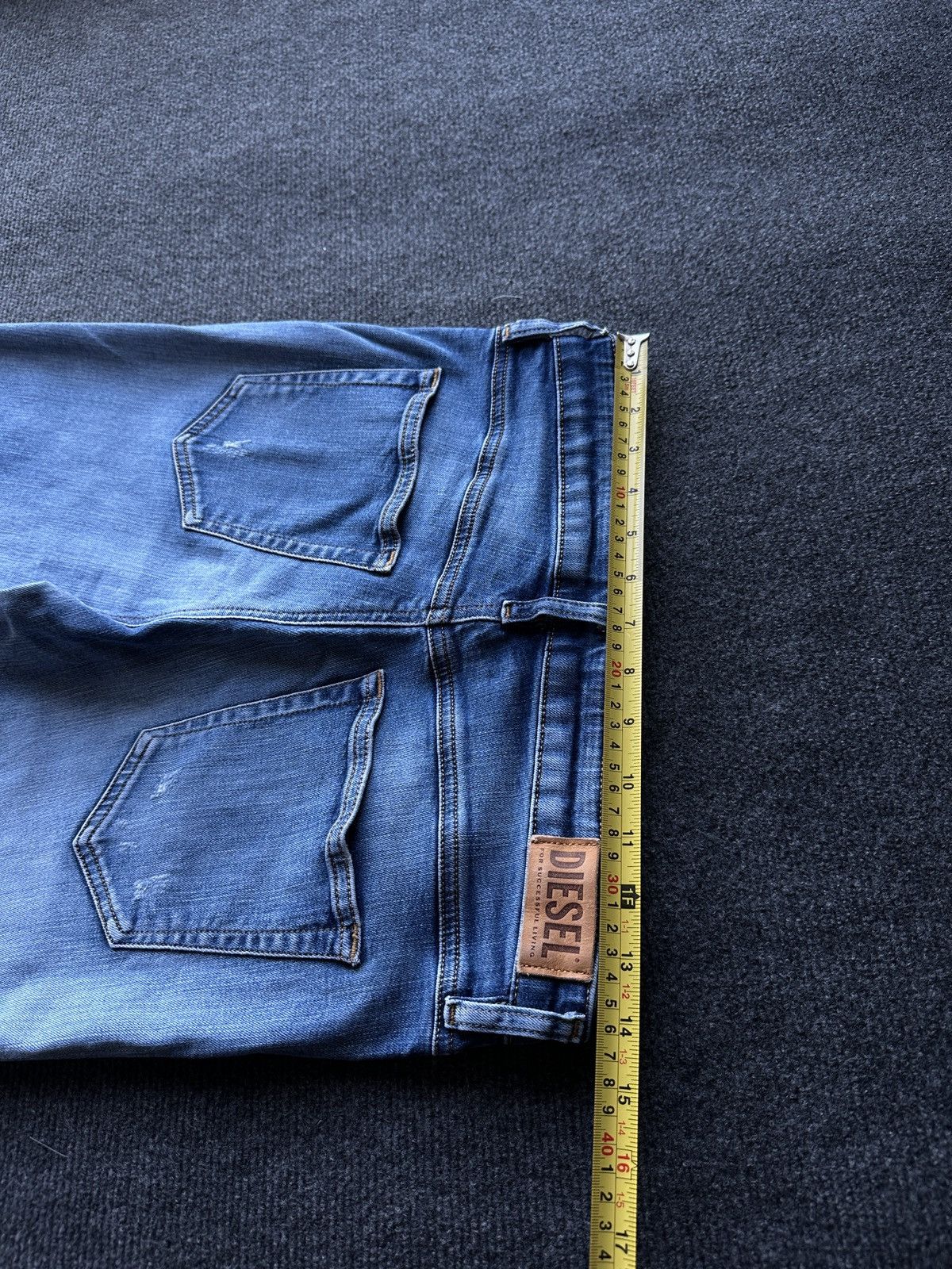 Diesel 🚨 DIESEL AVANT GARDE GOTHIC WOMEN JEANS LOGO IFSIXWASNINE Size 28" / US 6 / IT 42 - 12 Thumbnail