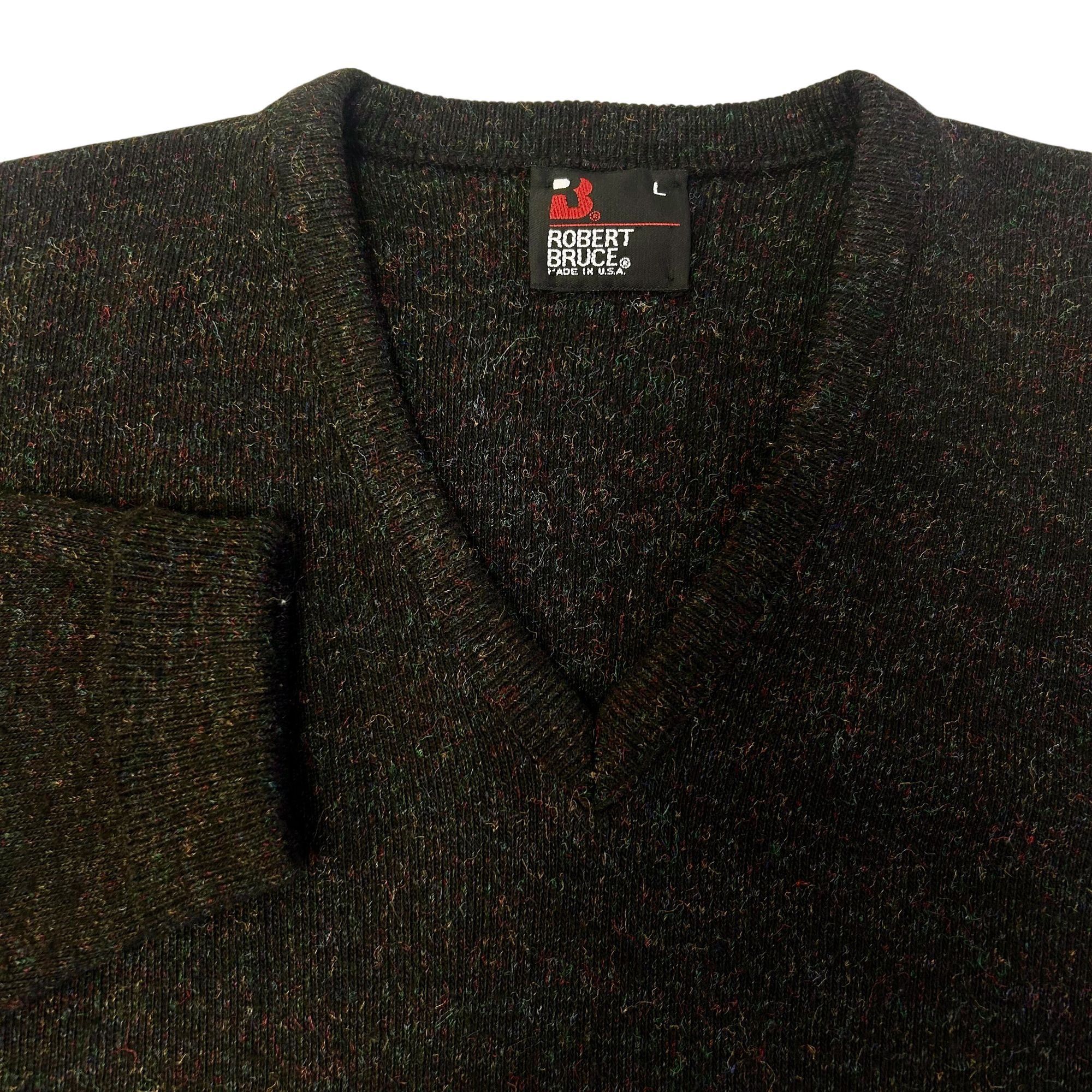 Other Vtg Robert Bruce Multi Color ATOMIC FLECK Rockabilly Sweater Size US L / EU 52-54 / 3 - 7 Thumbnail