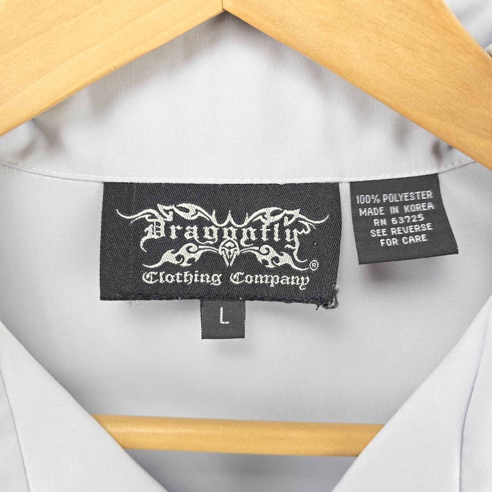 Dragonfly Vintage Dragonfly Clothing Shirt Men’s Large Gray Skull Size US L / EU 52-54 / 3 - 6 Thumbnail