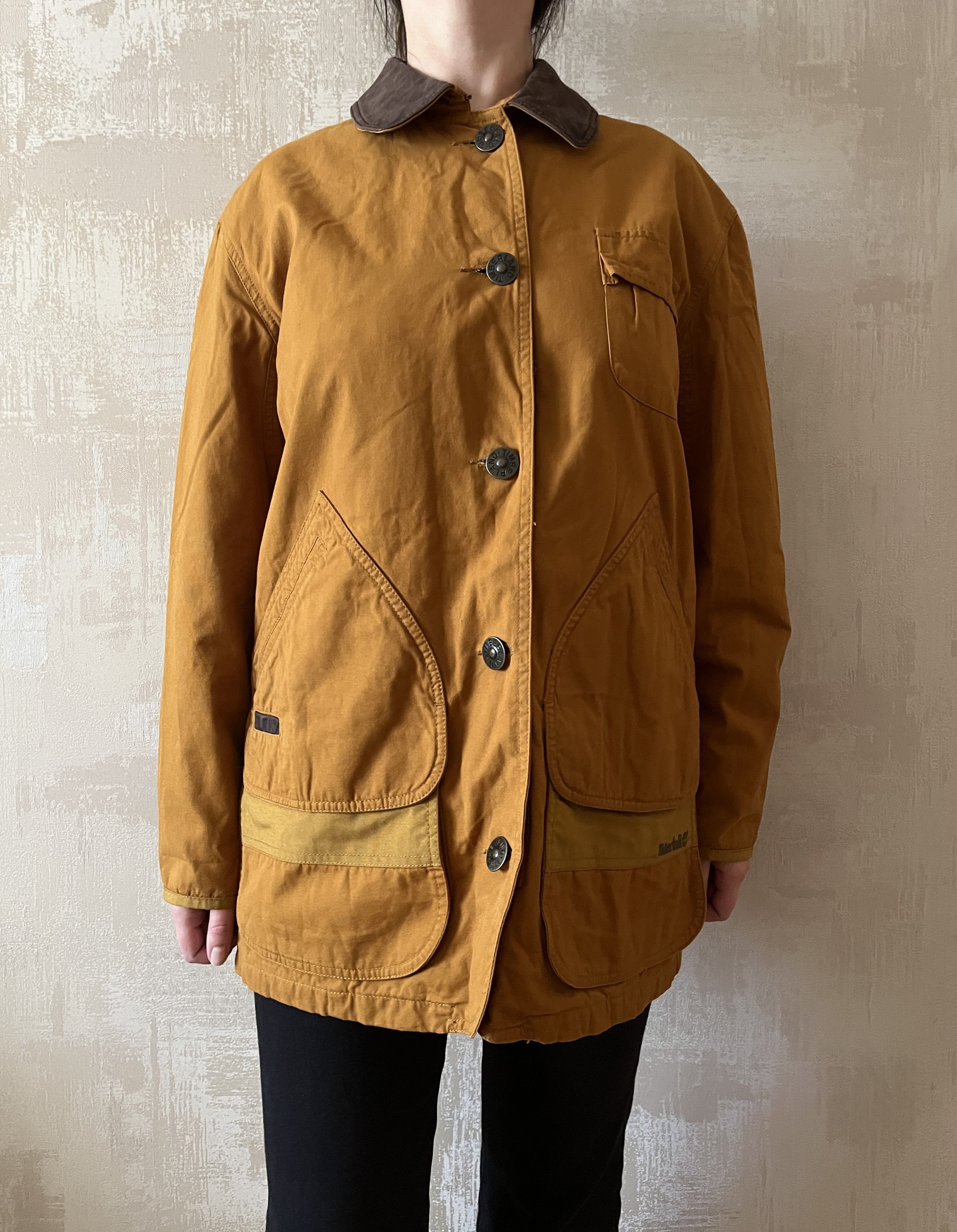 Timberland Timberland Jacket Leather Collar Barn Coat Chore Hunting Size S / US 4 / IT 40 - 2 Thumbnail