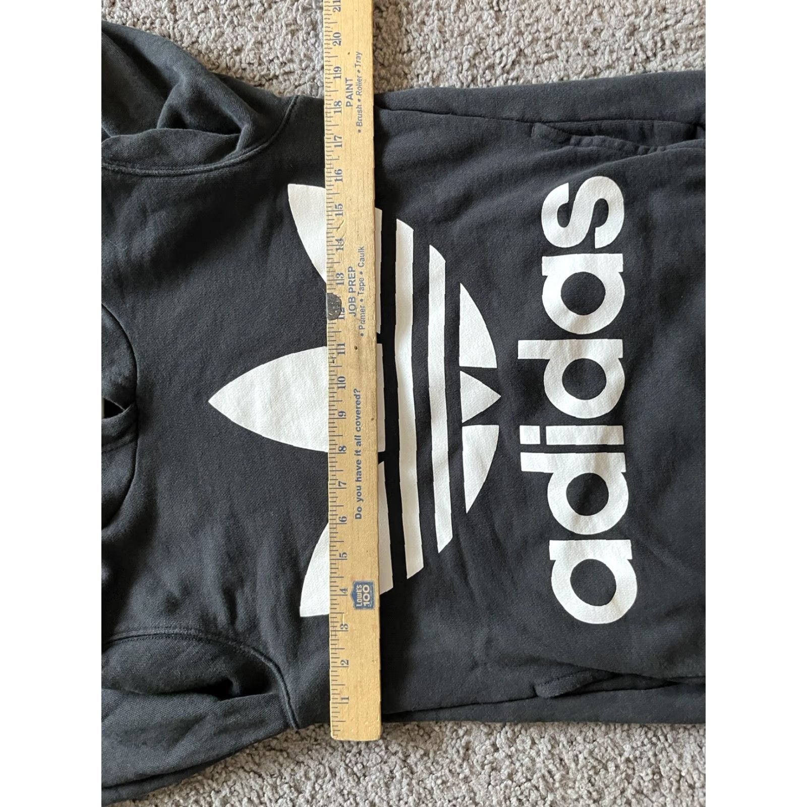 Adidas Adidas Hoodie Womens Small Black Pullover Trefoil Pullover Size S / US 4 / IT 40 - 4 Thumbnail