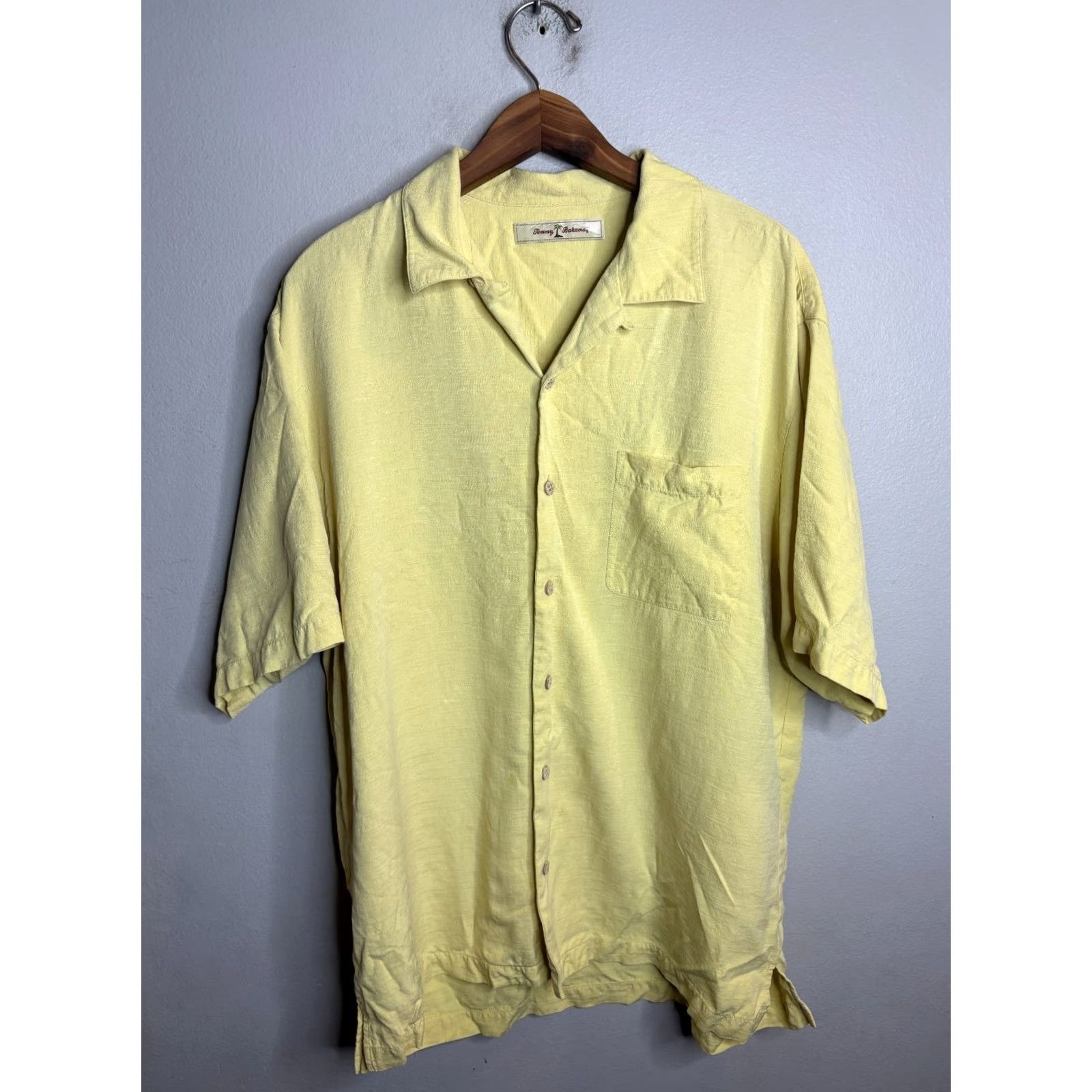Tommy Bahama Tommy Bahama Shirt Mens L Yellow Silk Embroidered Off The Deep End Hawaiian 100% Silk Button-Up Short Sleeve 4147 Size US L / EU 52-54 / 3 - 3 Thumbnail