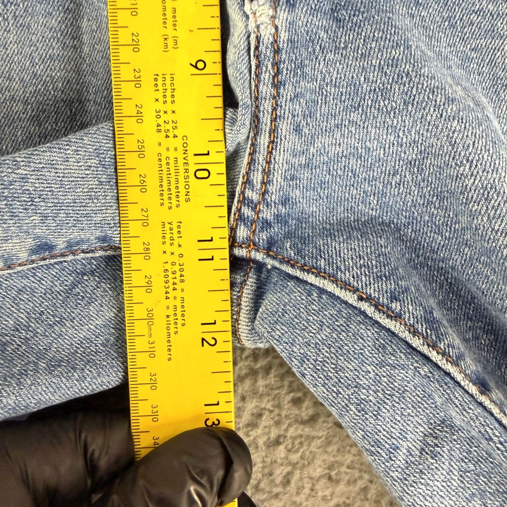 Levi's Levi'S Wedgie Straight Jeans Womens High Rise Light Blue Button Fly - Vintage, 29in Waist Size 29" - 6 Thumbnail