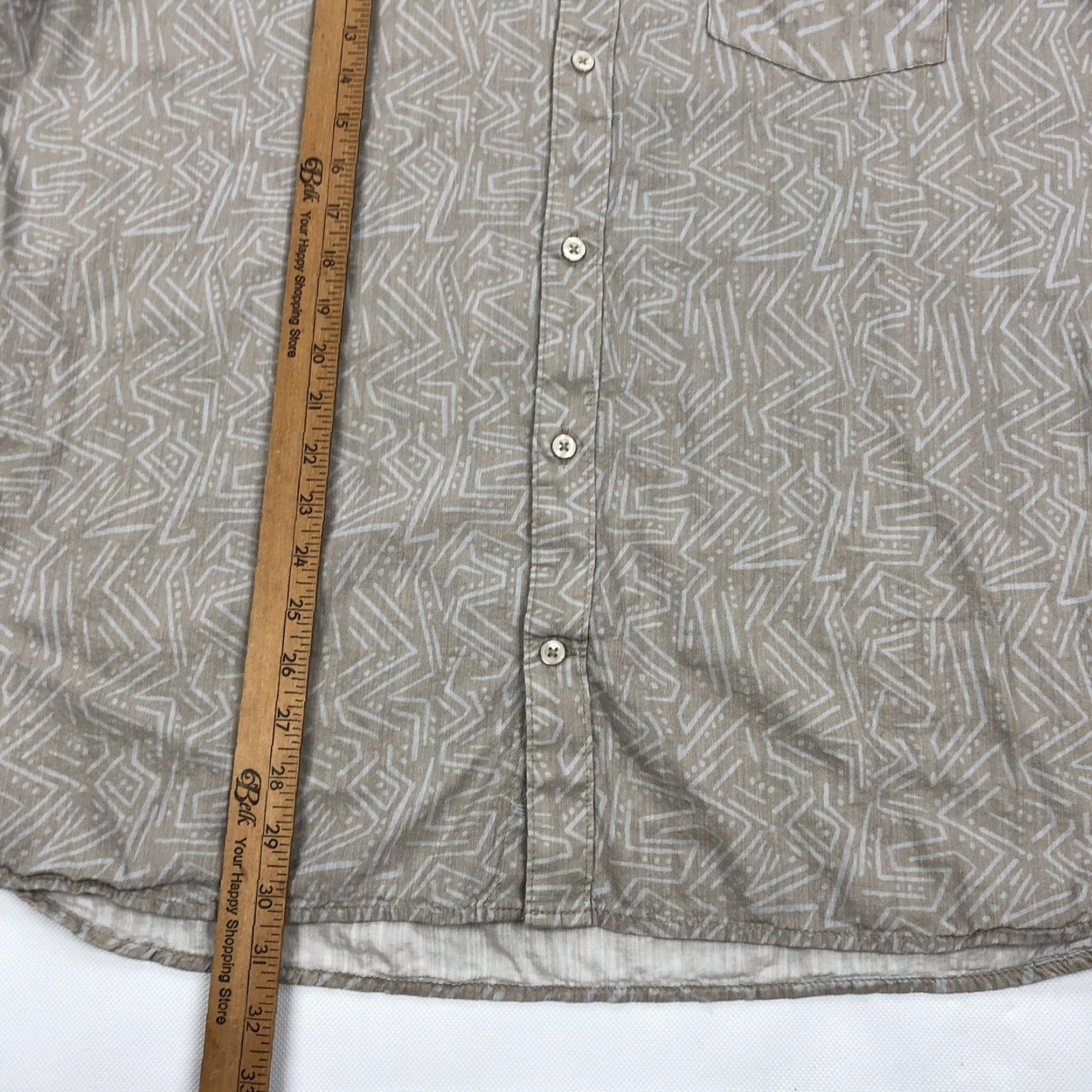 Chubbies Chubbies Shirt XXL Beige Tan Abstract Pattern Button-Down Collar Short Sleeve Chest Pocket Size US XXL / EU 58 / 5 - 5 Thumbnail
