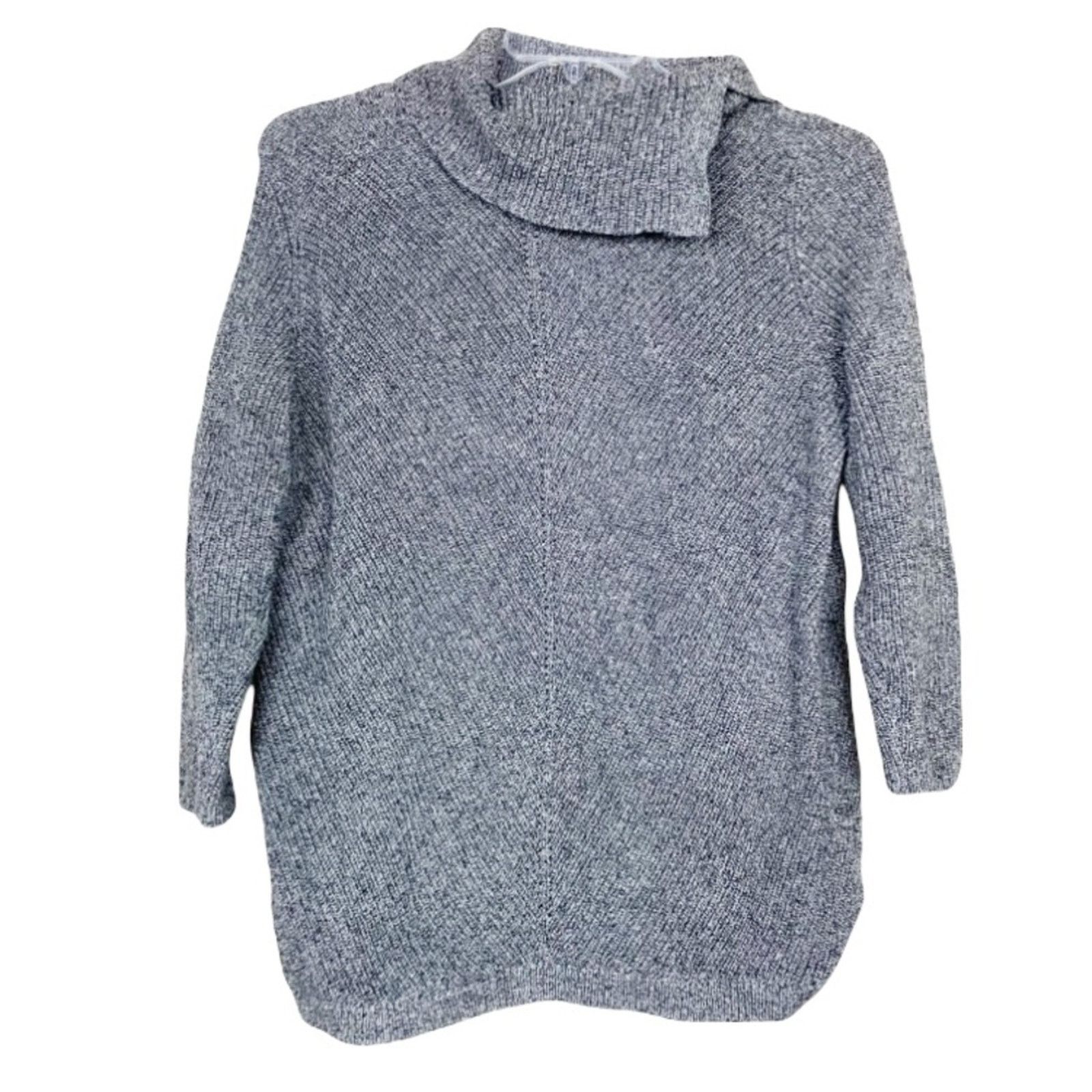 Other Talbots Heathered Gray Shawl Neck Knit Sweater Sz 1XP Size XL / US 12-14 / IT 48-50 - 1 Thumbnail