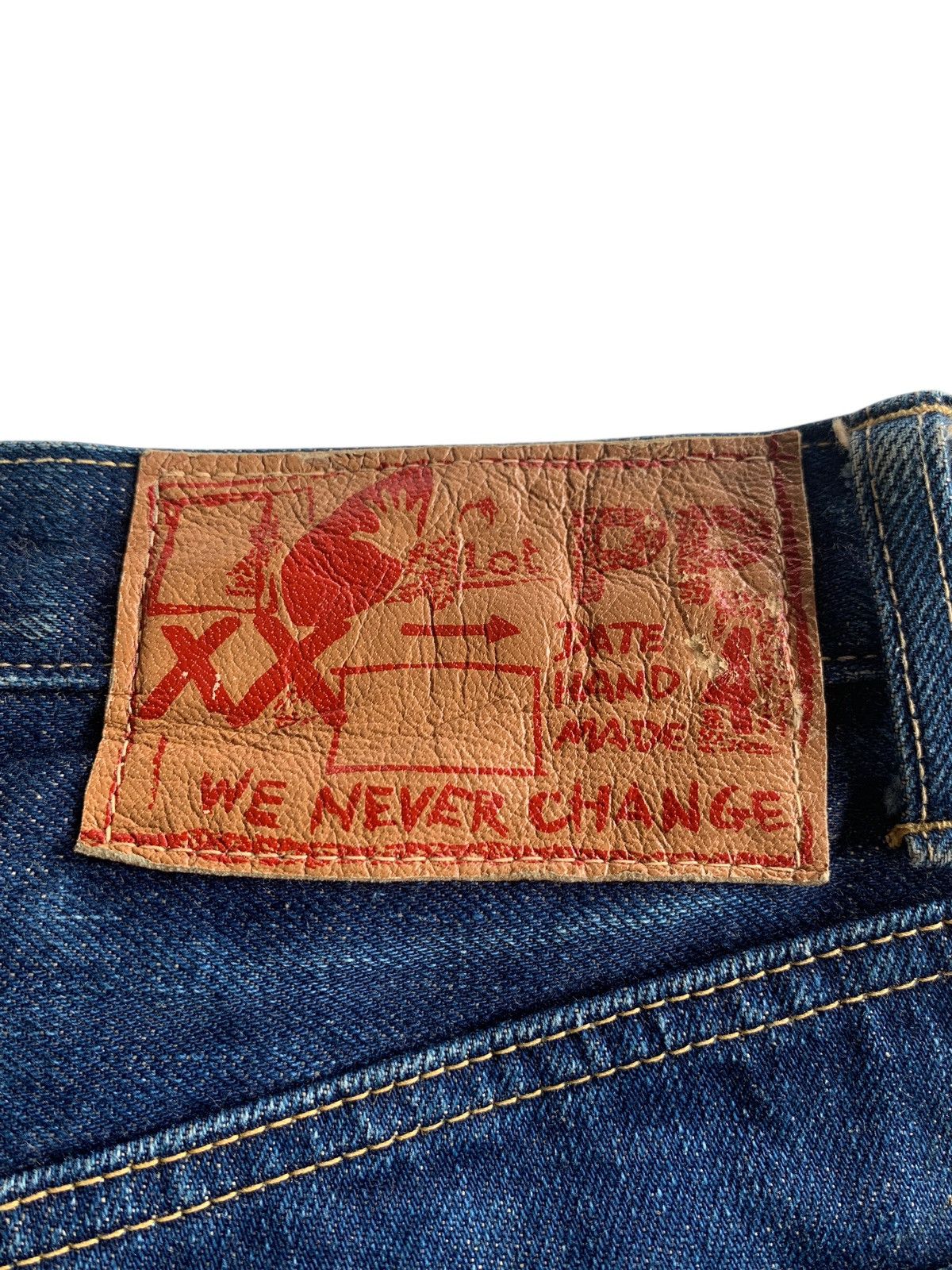 Kapital VINTAGE HOLLYWOOD RANCH MARKET SELVEDGE DISTRESSED DENIM Size US 32 / EU 48 - 11 Thumbnail