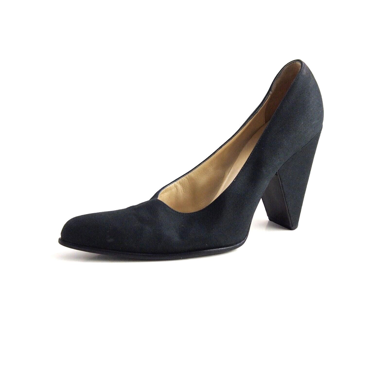 Miu Miu Miu Miu Heels Pumps Black Denim Size US 8 EU 38 Size US 8 / IT 38 - 1 Thumbnail