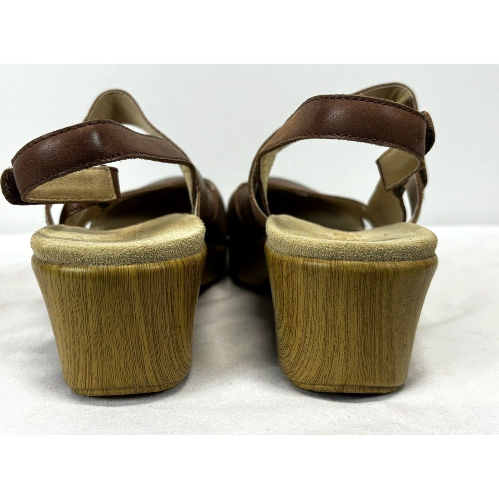 Vintage Alegria Tarah Brown Slingback Sandals Women's Size 40 EU Comfort Travel Size US 9.5 / IT 39.5 - 4 Thumbnail