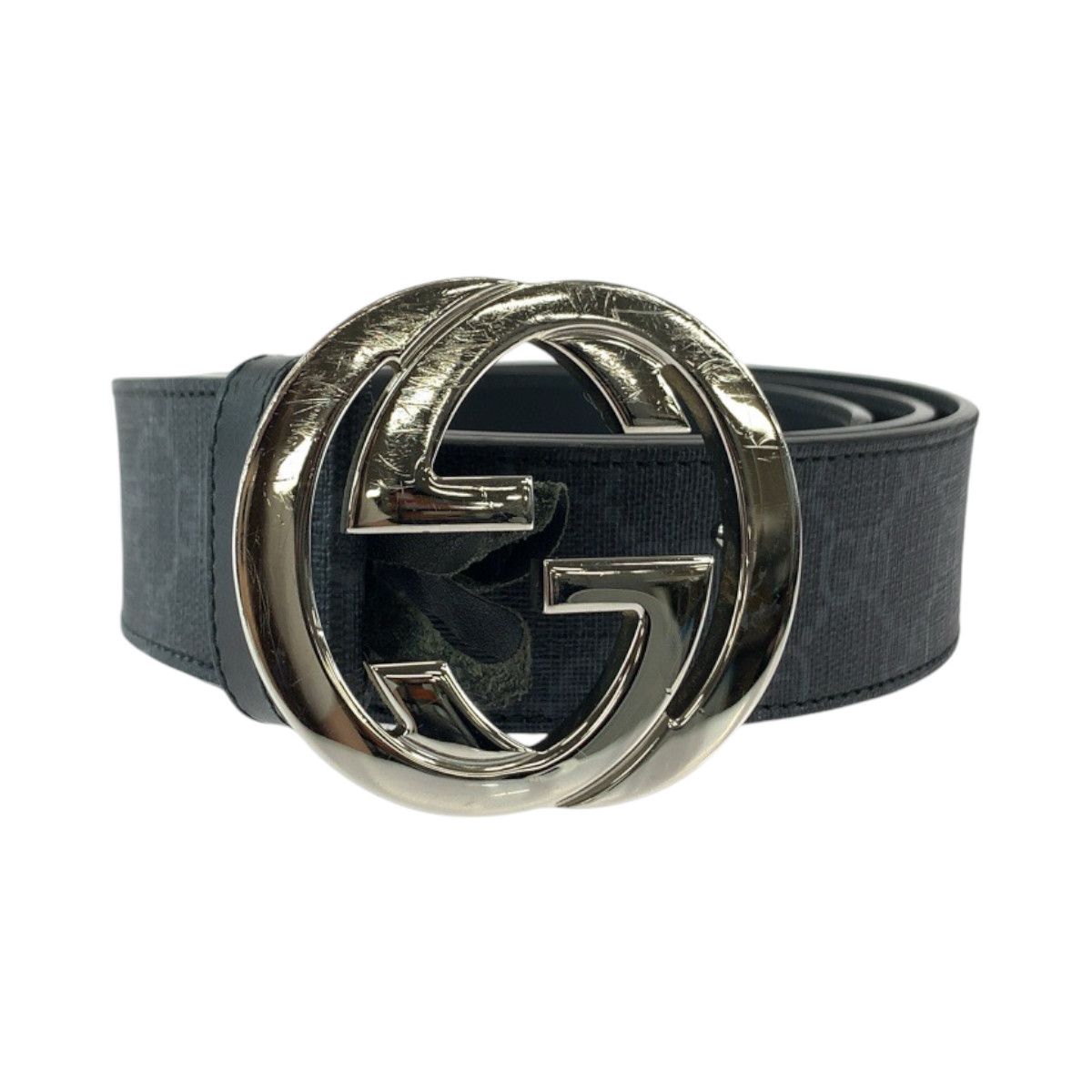 Gucci Gucci Gucci Interlocking GG Supreme Canvas Belt Canvas Belt 490199 in Very Good Condition Size ONE SIZE - 1 Thumbnail