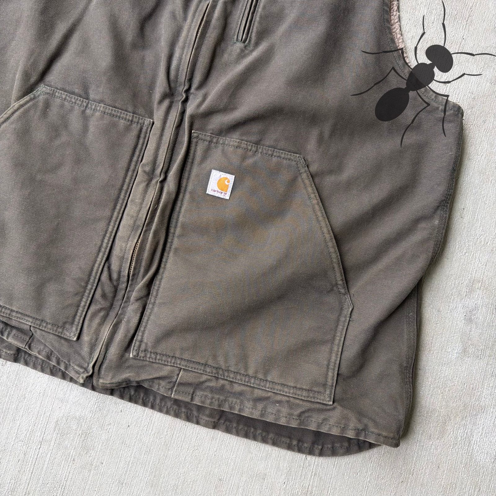Carhartt × Vintage Carhartt WOMENS WV001 green work wear vest Size US XL / EU 56 / 4 - 2 Thumbnail