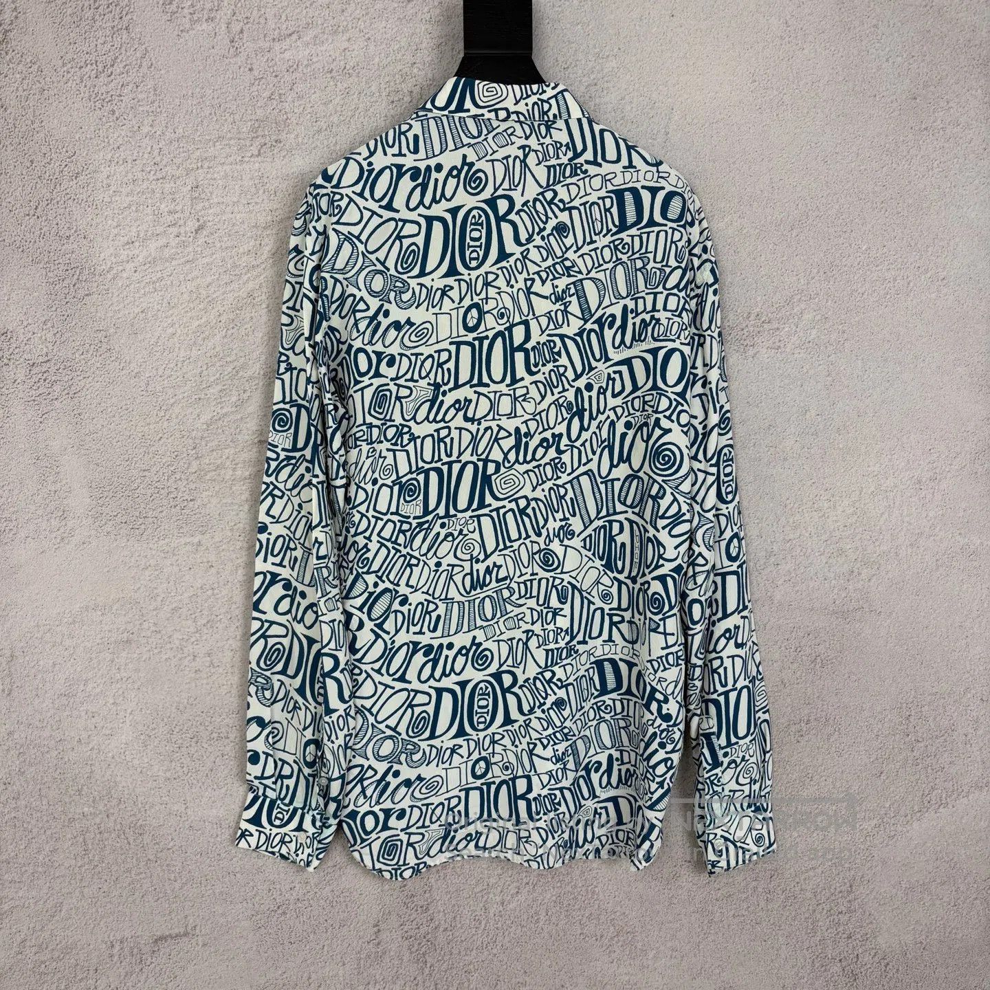 Dior Dior size40 x Stussy Logo letter-print long-sleeve shirt Size US L / EU 52-54 / 3 - 2 Thumbnail