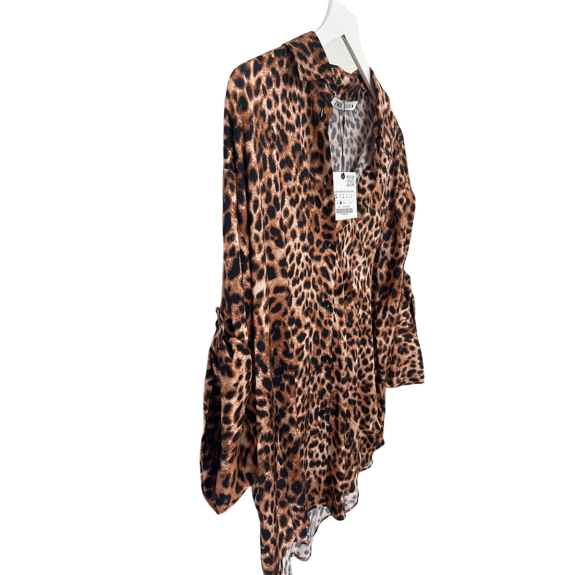 Zara Zara Animal Print Oversized Button-Down Shirt Size S / US 4 / IT 40 - 4 Thumbnail