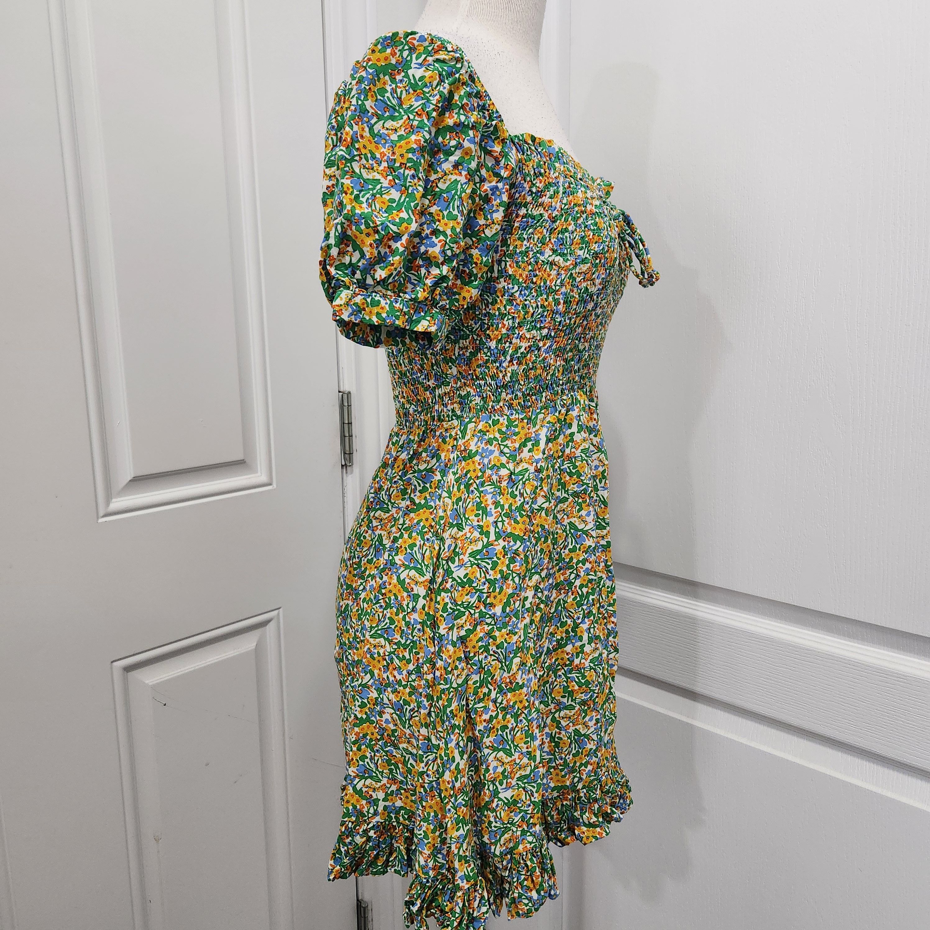 FAITHFULL Faithfull The Brand Sasha Mini Floral Dress Size S / US 4 / IT 40 - 4 Thumbnail