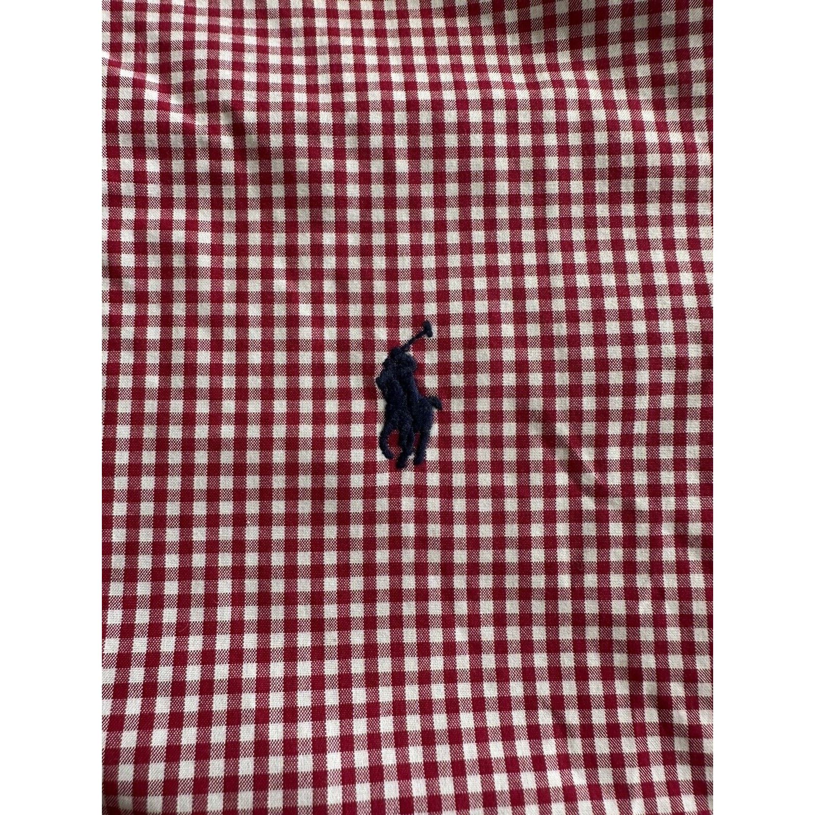 Ralph Lauren Ralph Lauren VINTAGE, Button Up XL Red/White Check Navy Pony Size US XL / EU 56 / 4 - 3 Thumbnail