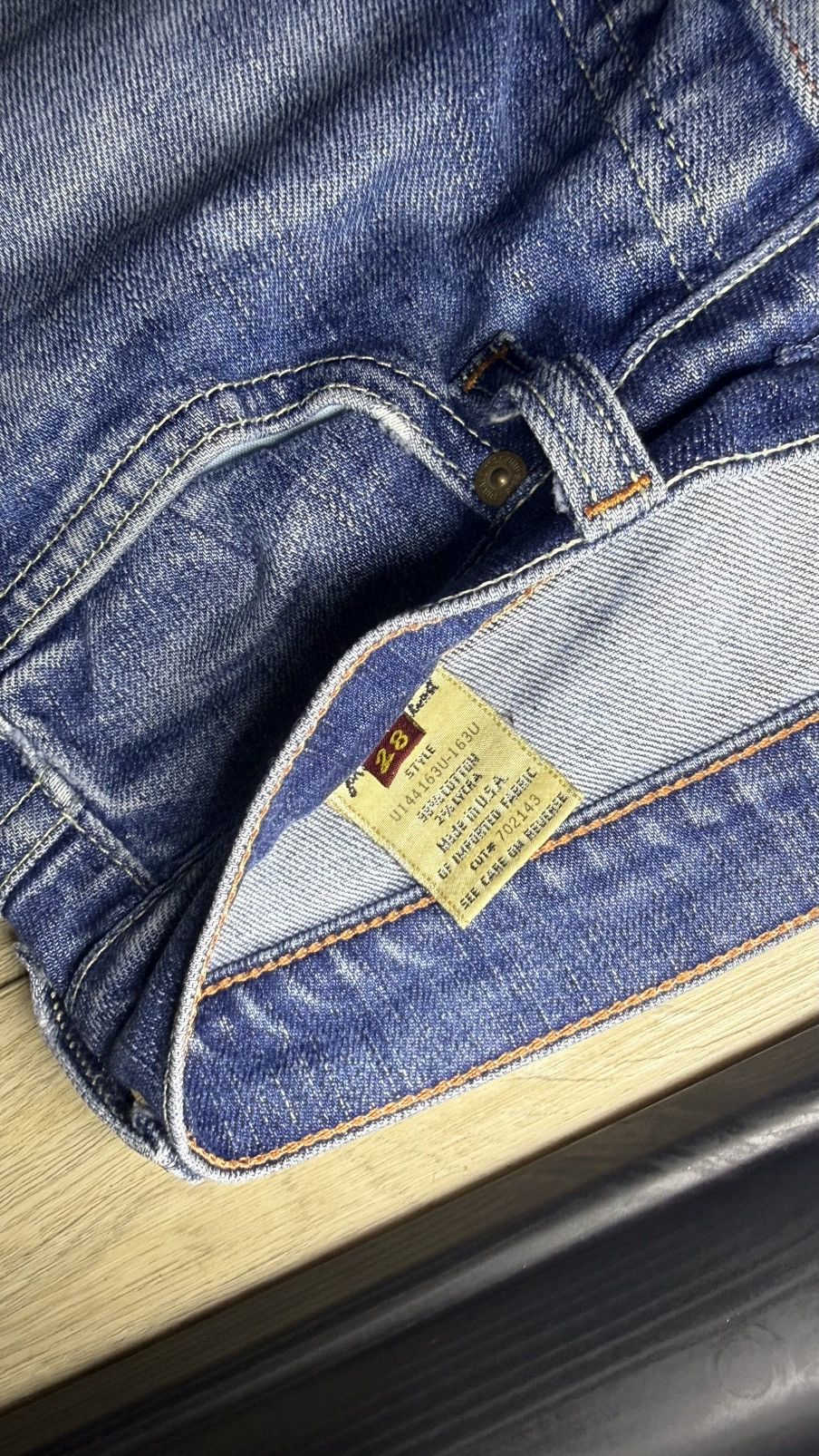 7 For All Mankind 2000s 7 For All Mankind Pinstripe Bootcut Flared Denim Jeans Size 28" / US 6 / IT 42 - 9 Thumbnail